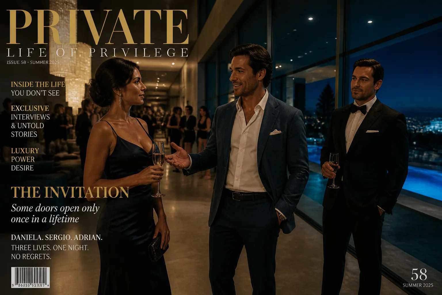 Erotic story illustration: I Accepted the Private Party Game at the Mansion