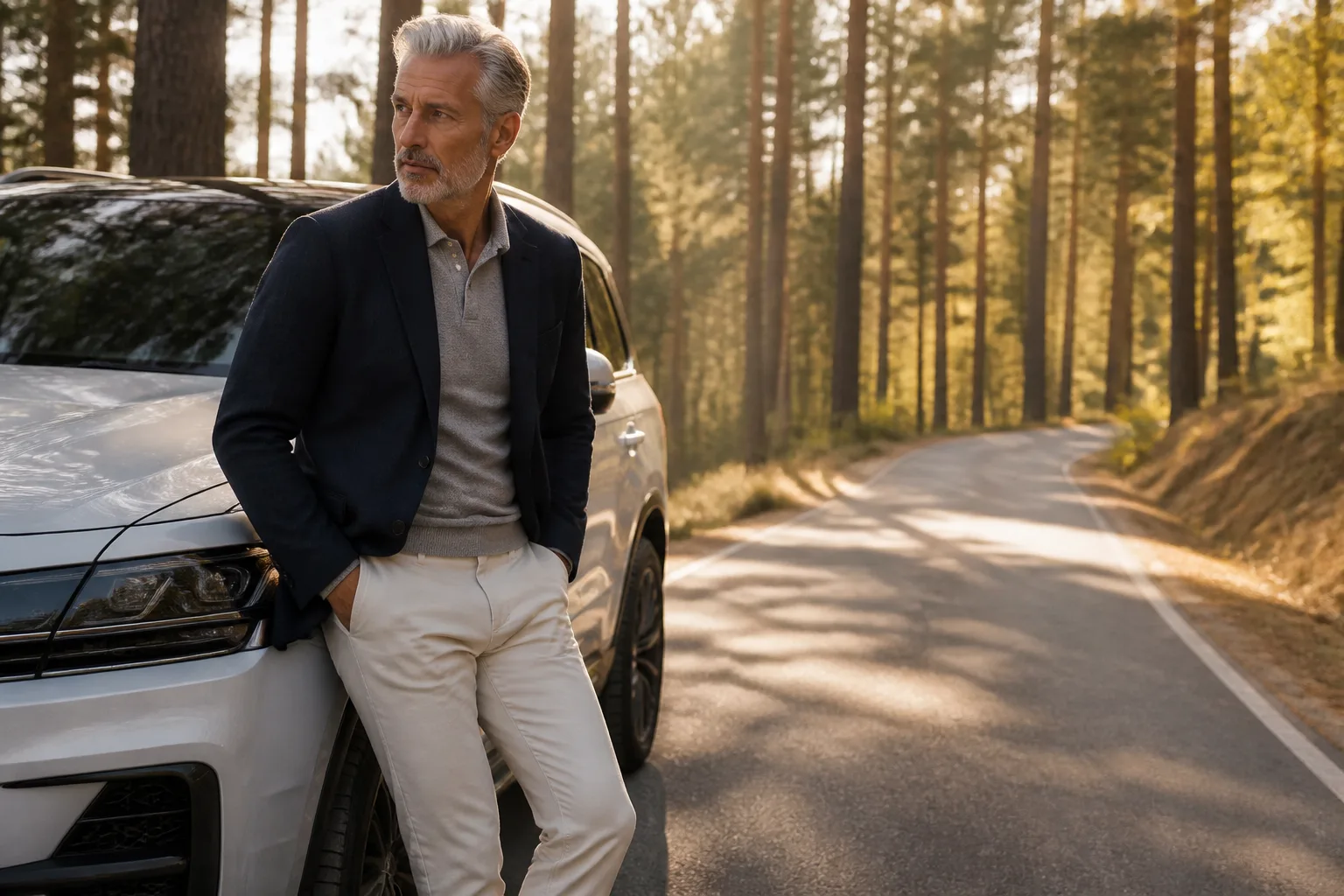 Ilustración del relato erótico: El daddy del Mercedes que me buscó en el pinar