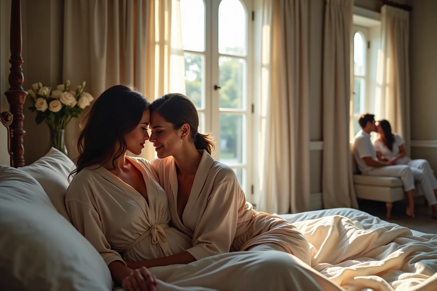 Erotic story illustration: The Weekend We Swapped Partners
