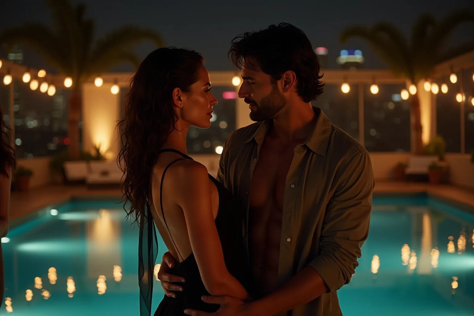 Erotic story illustration: The Pool Party Invitation I Shouldn’t Have Accepted