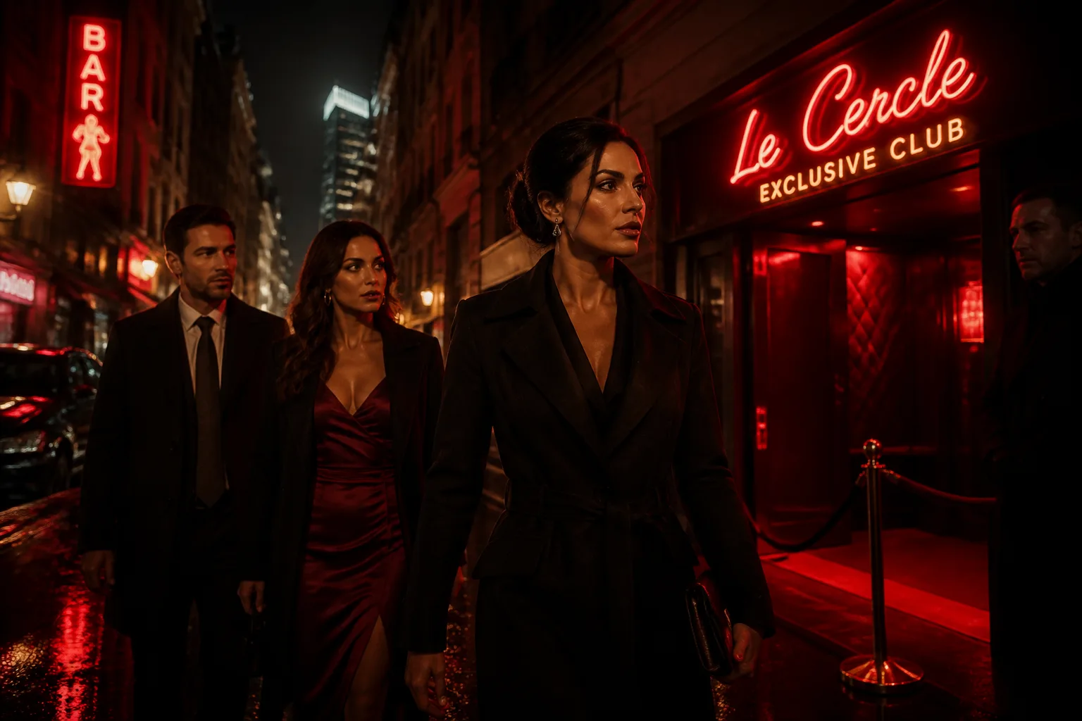 Erotic story illustration: The Night They Auctioned Me Off in the Red-Light District