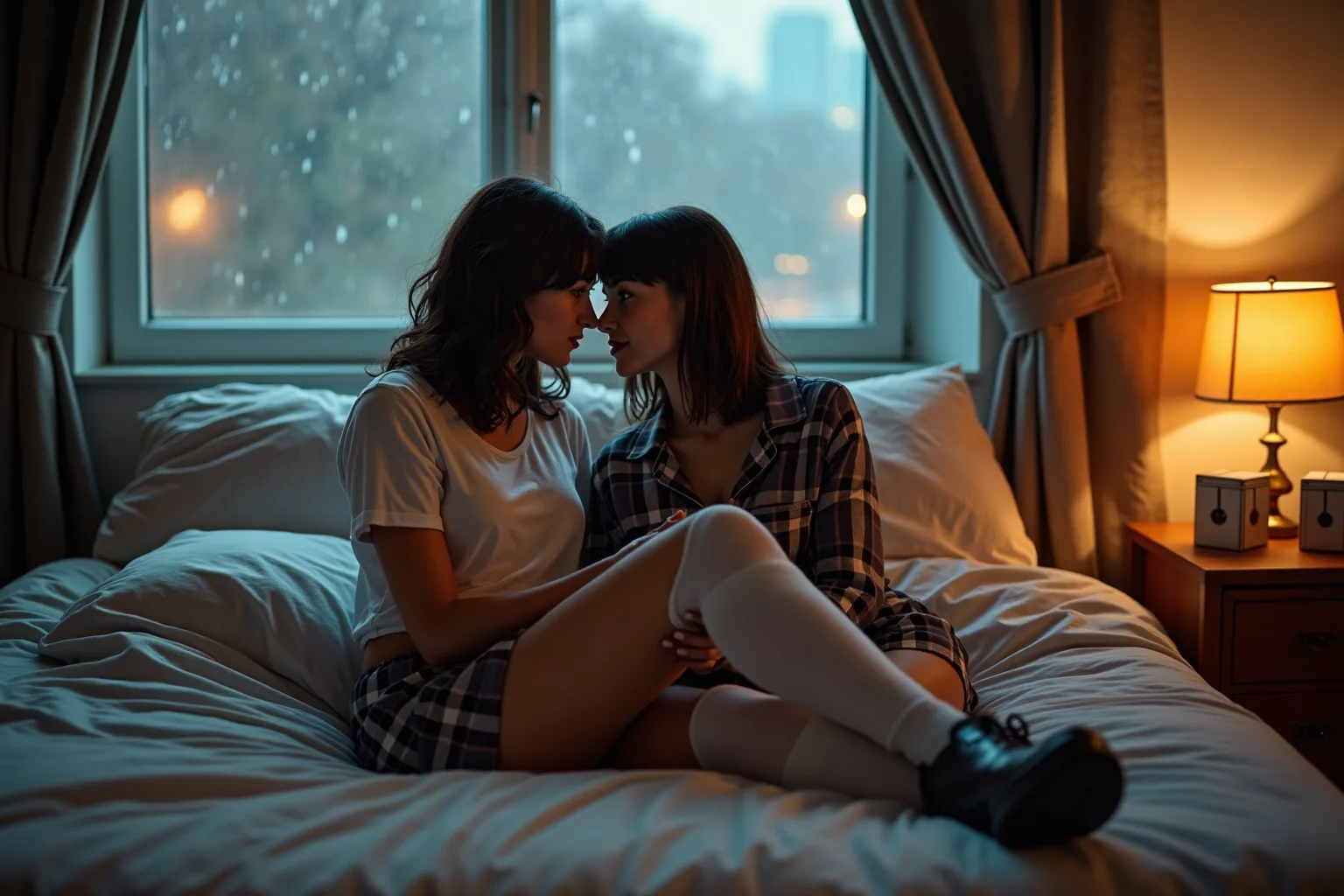 Erotic story illustration: The Night My Stockings Changed Everything with Daniela