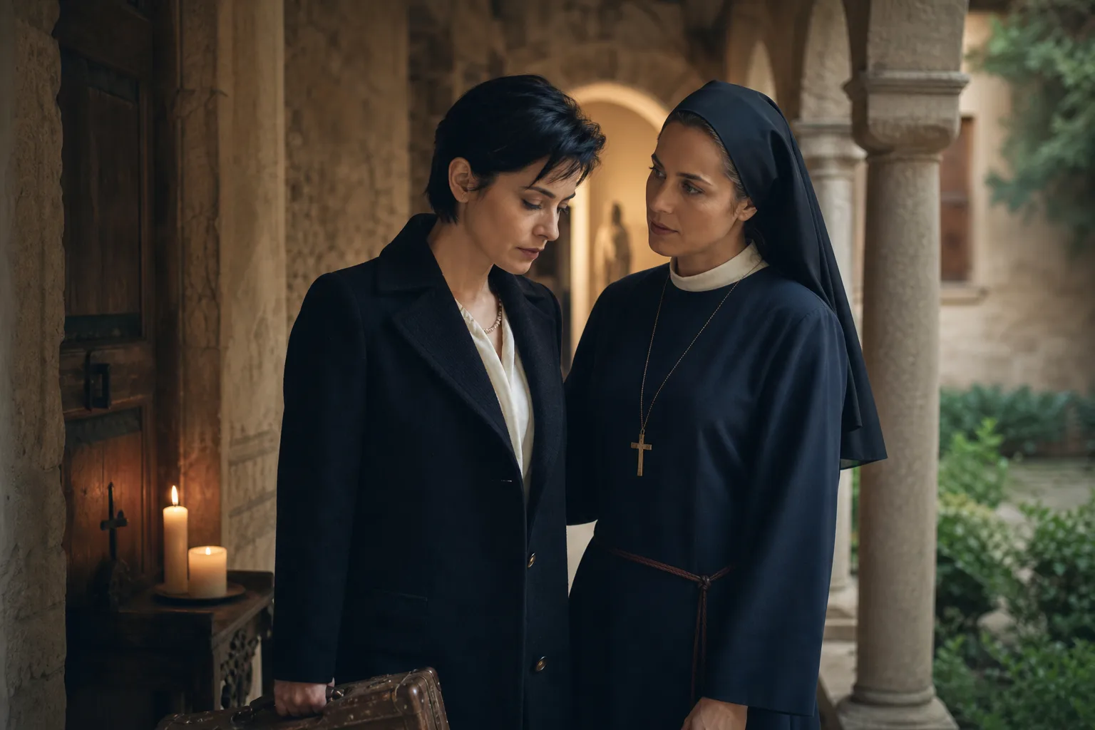 Erotic story illustration: The Novice Sister Sor Remedios Waited for at the Convent