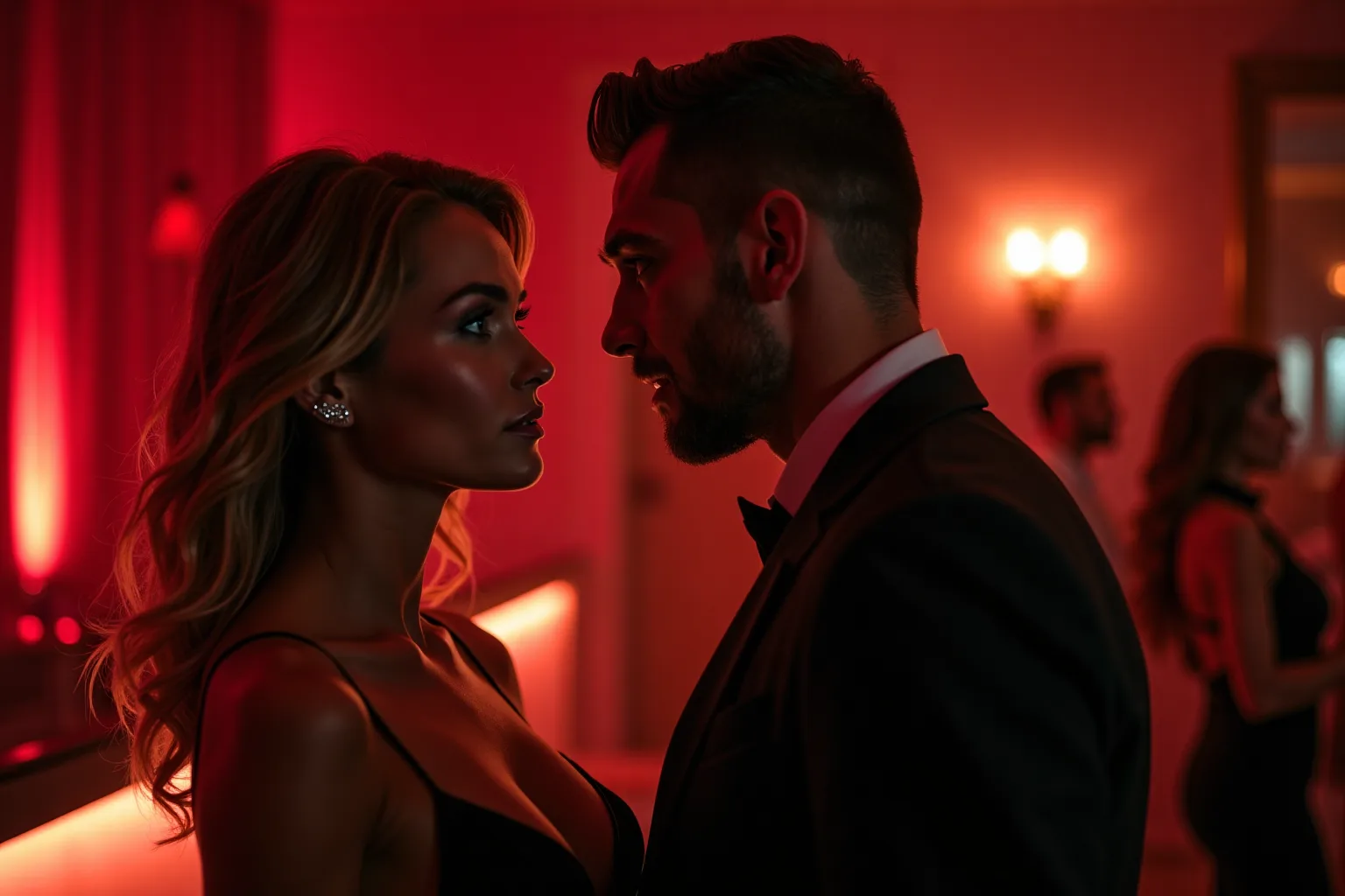 Erotic story illustration: What My Wife and I Did at the Swingers Club