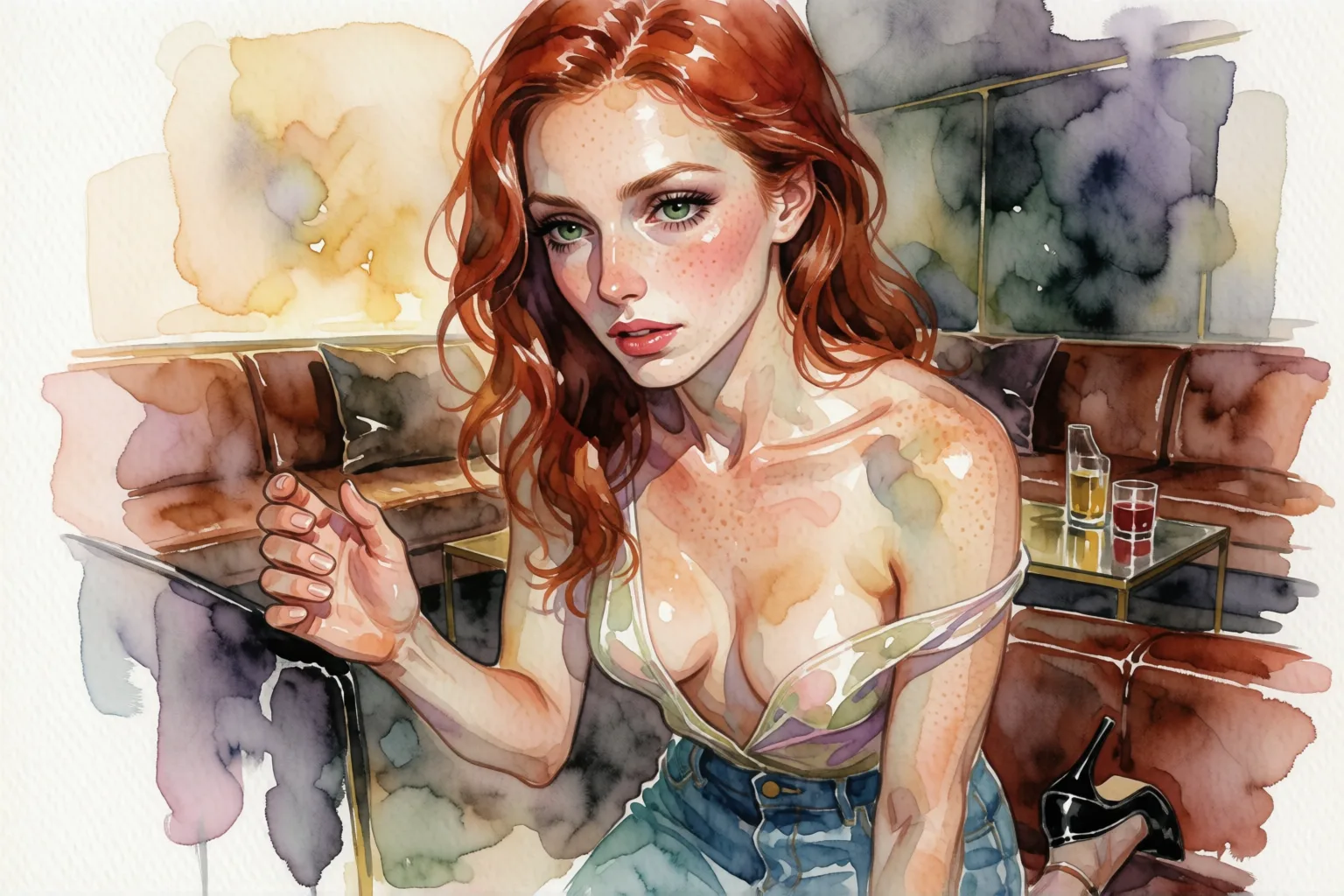Erotic story illustration: I Agreed to Go to That Party and Discovered My Submissive Side