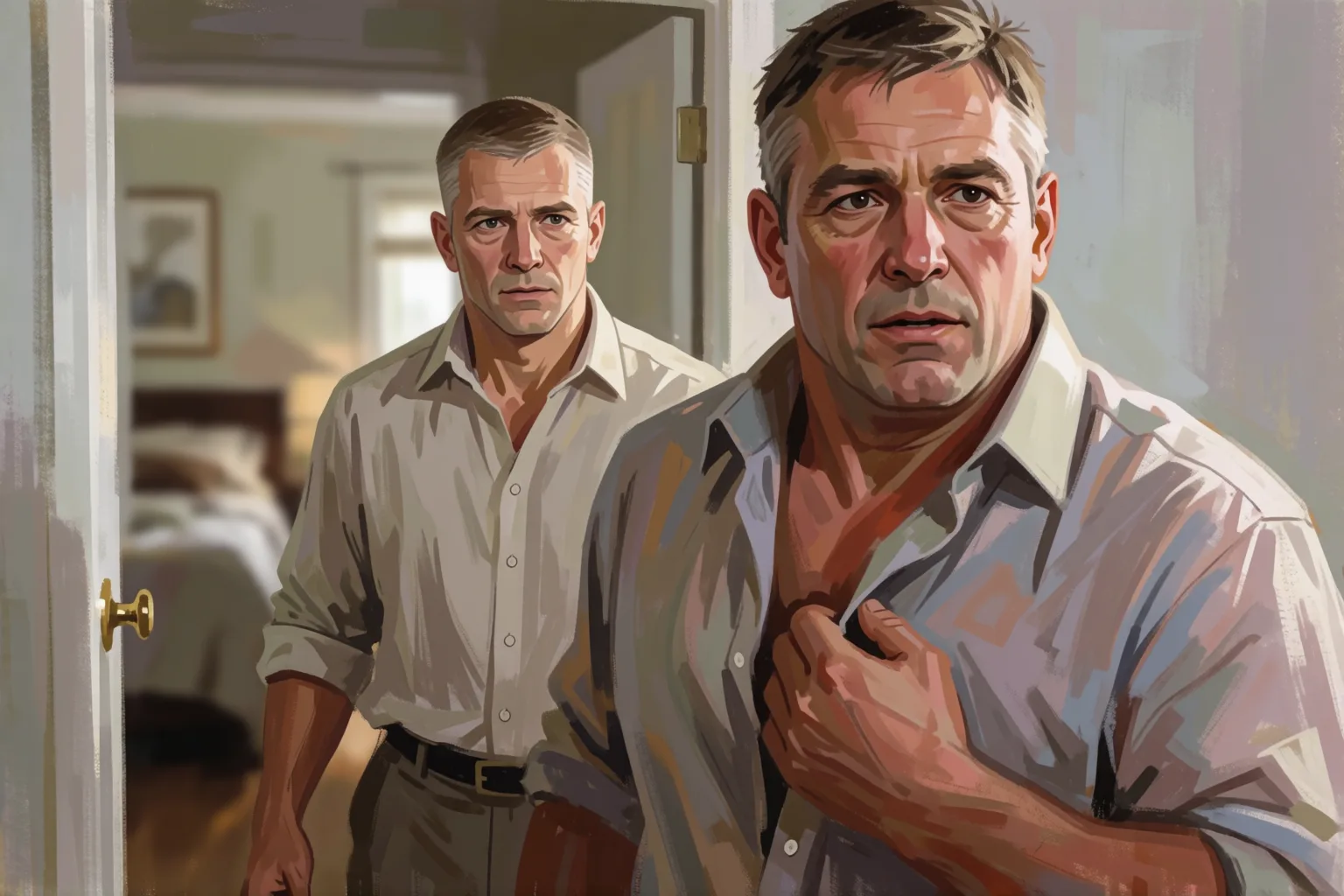 Scene 2 of the story: I Accompanied My Friend to His First Time with Another Man