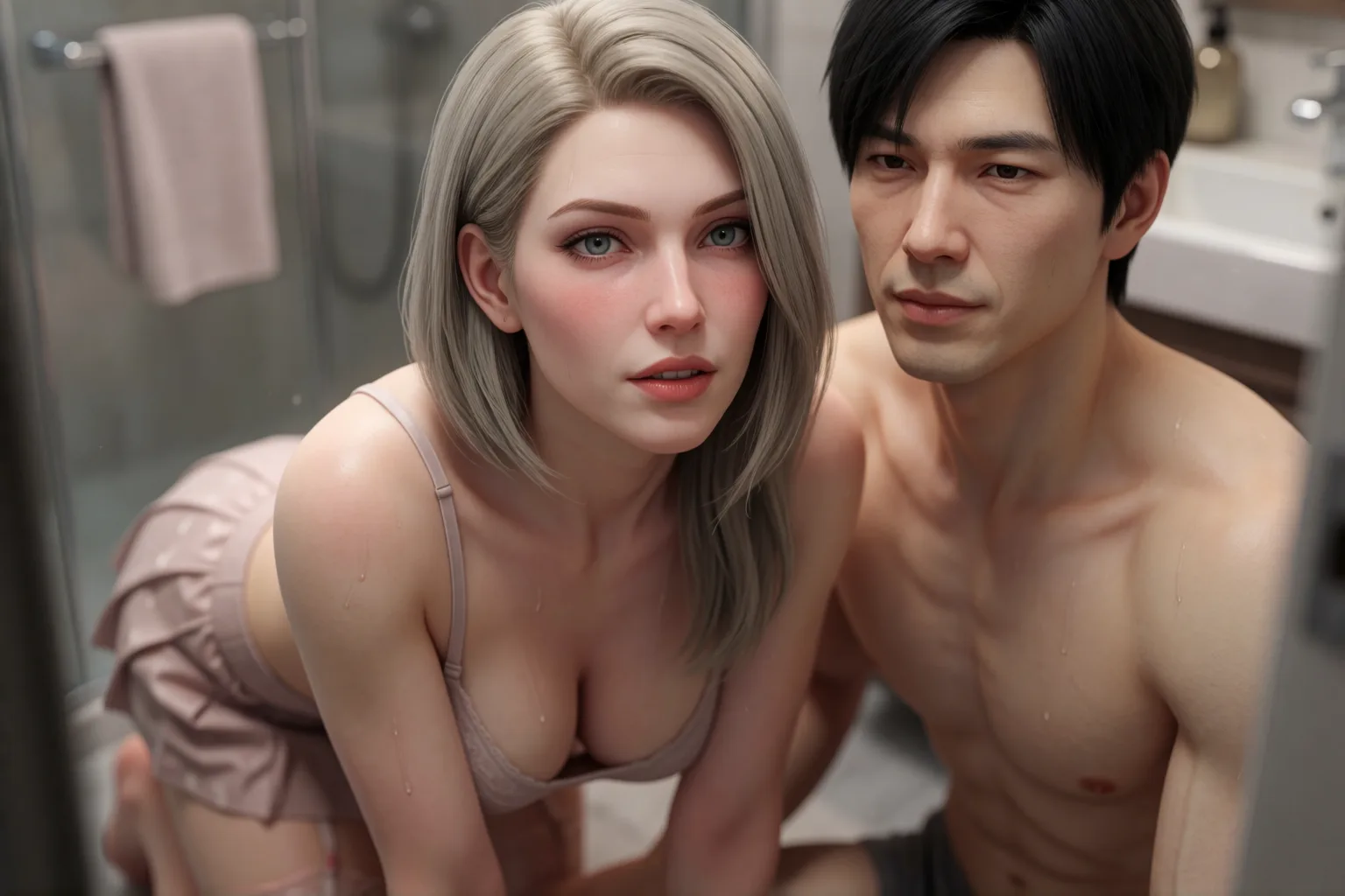 Escena 2 del relato: Adrián me entregó a sus amigos en aquel baño