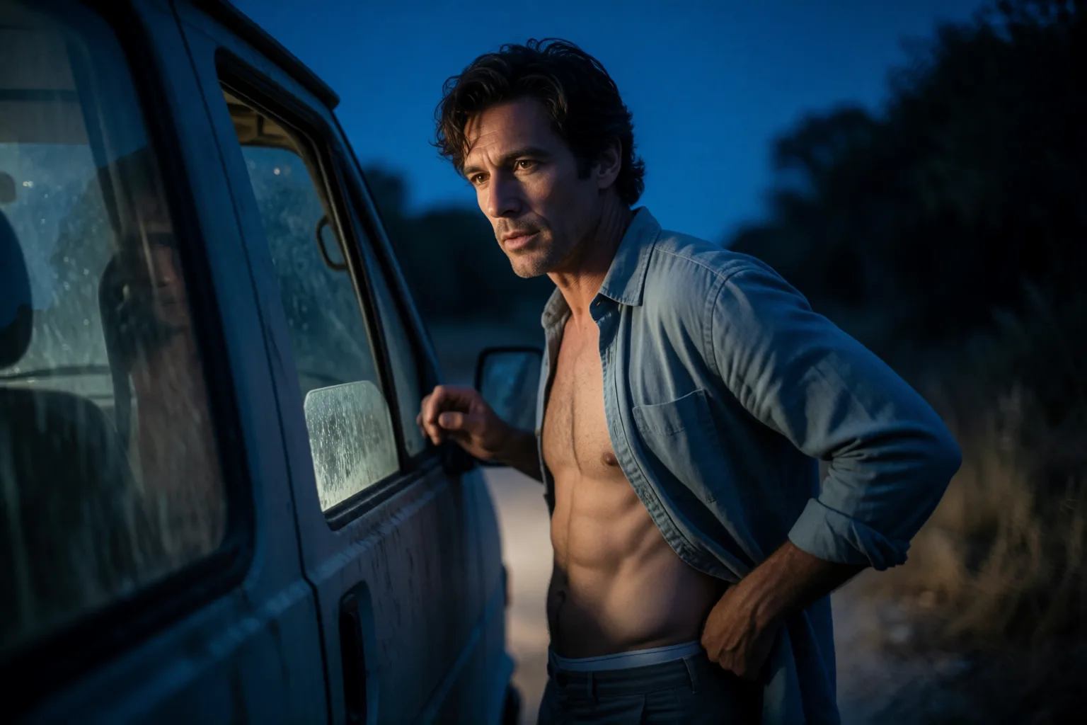 Scene 1 of the story: That Night in the Empty Lot I Stopped Waiting for Him