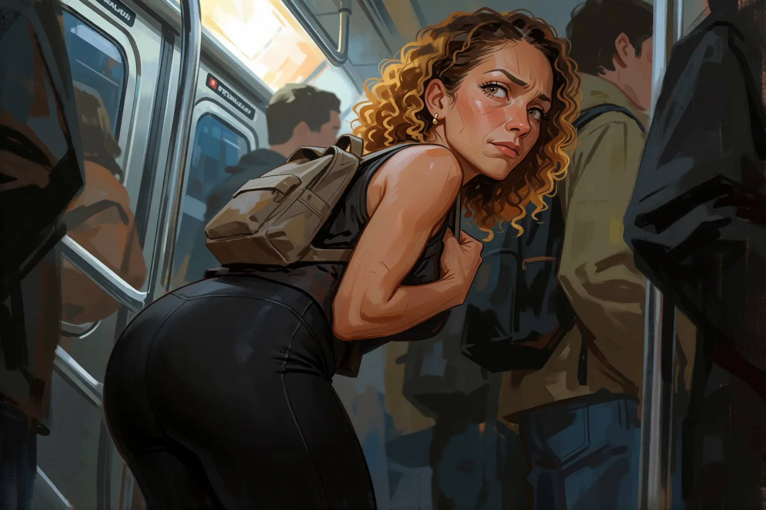 Scene 1 of the story: I Confess What I’m Looking for on the Subway Every Morning