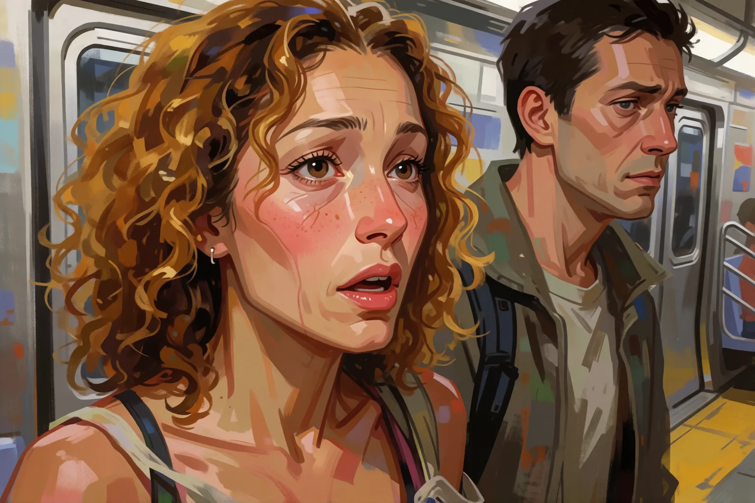 Scene 2 of the story: I Confess What I’m Looking for on the Subway Every Morning