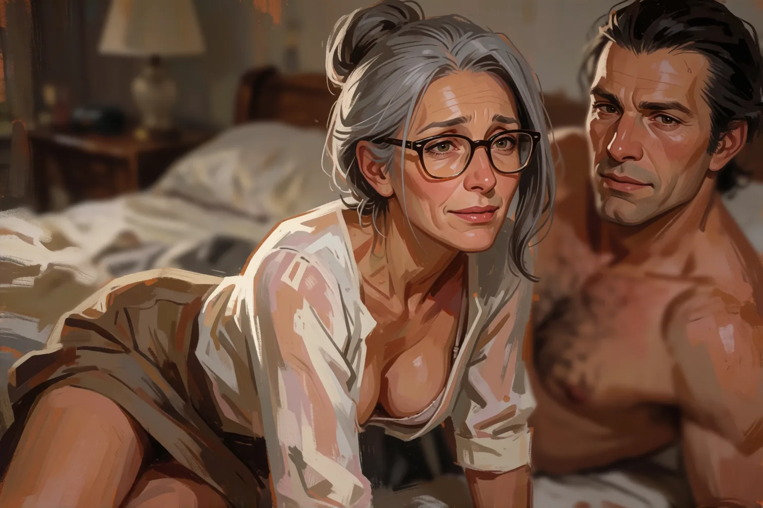 Scene 2 of the story: Taking Care of My Friend’s Mother Turned Into Something Else