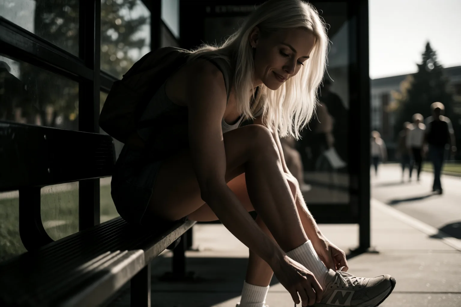 Scene 1 of the story: Barefoot Across Campus, She Knew Everyone Was Watching Her