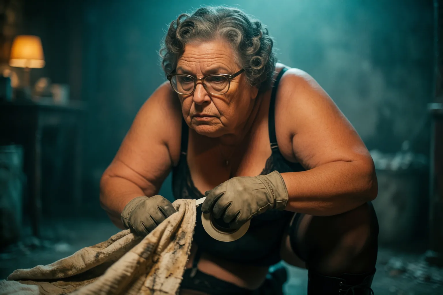 Escena 1 del relato: Desperté encadenado en el sótano de una anciana