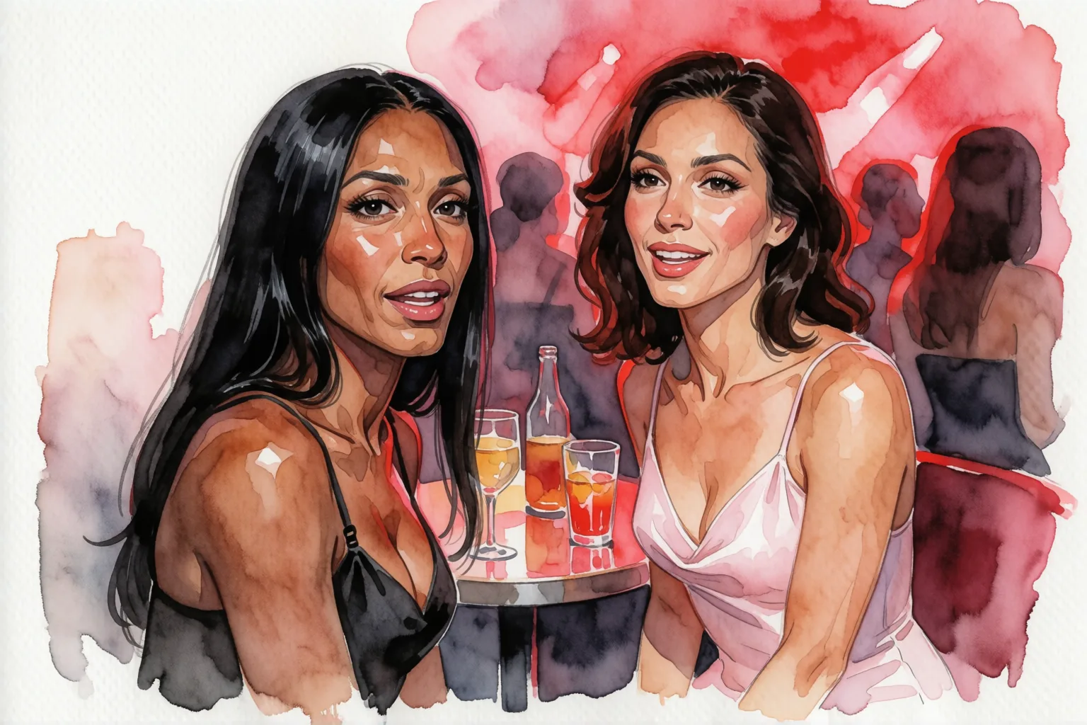 Escena 2 del relato: Dos chicas trans y la noche de cumpleaños en el Caribe