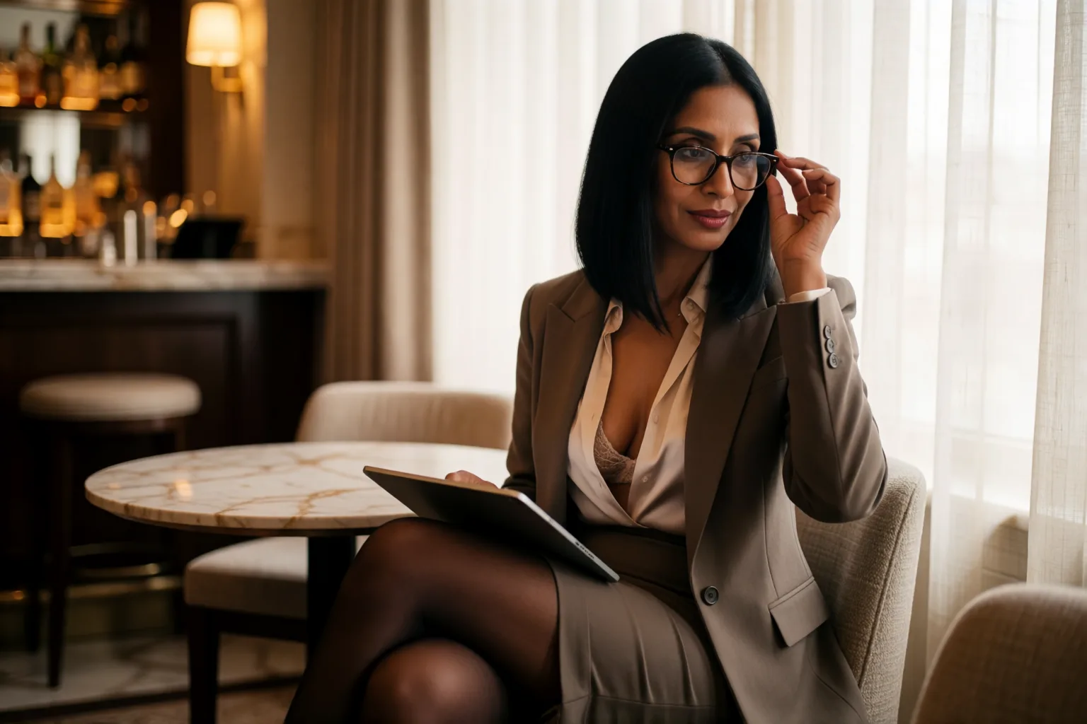Erotic story illustration: Two Therapists, a Hotel, and a Forbidden Desire