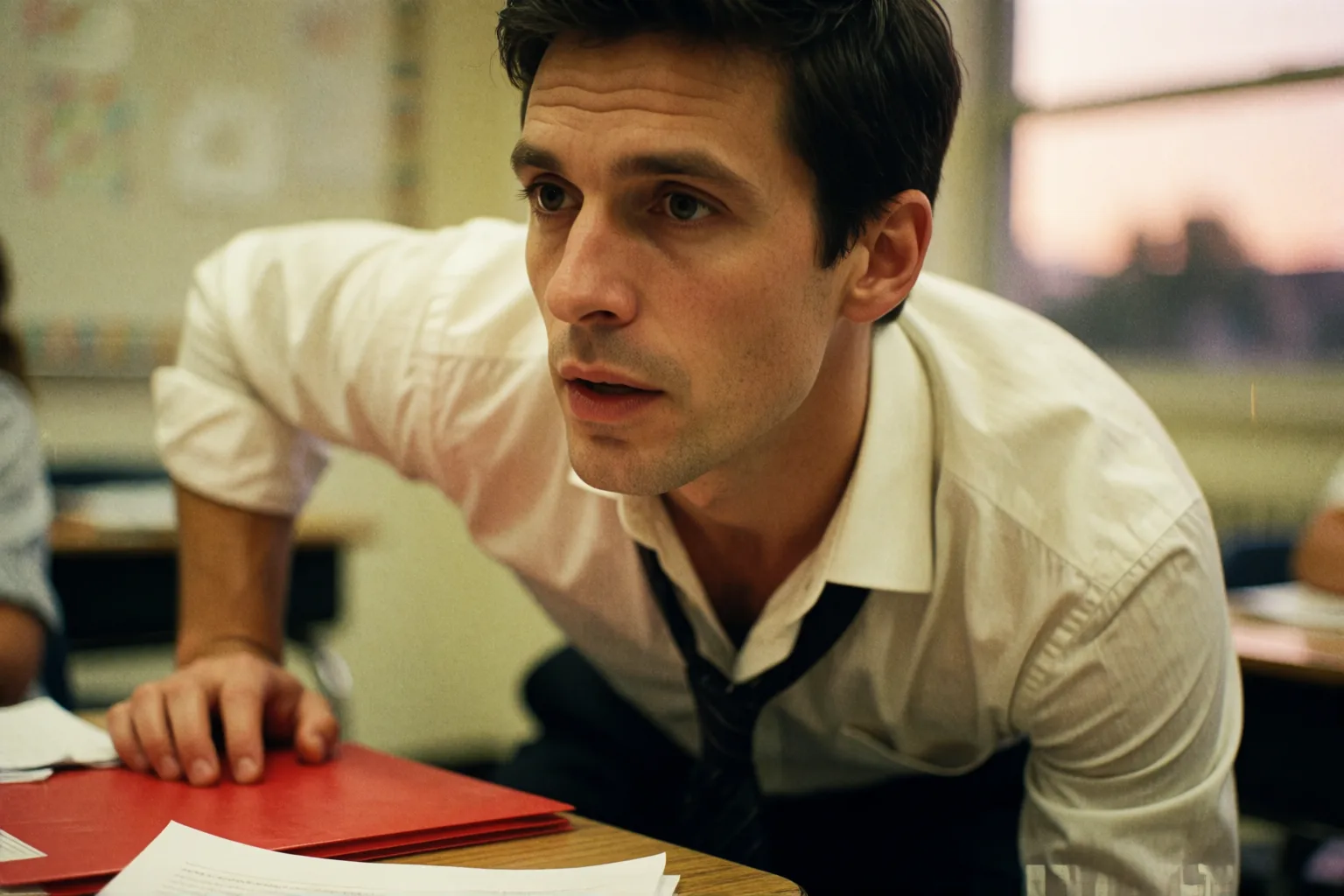 Erotic story illustration: The Student Who Waited for Me After the Last Class