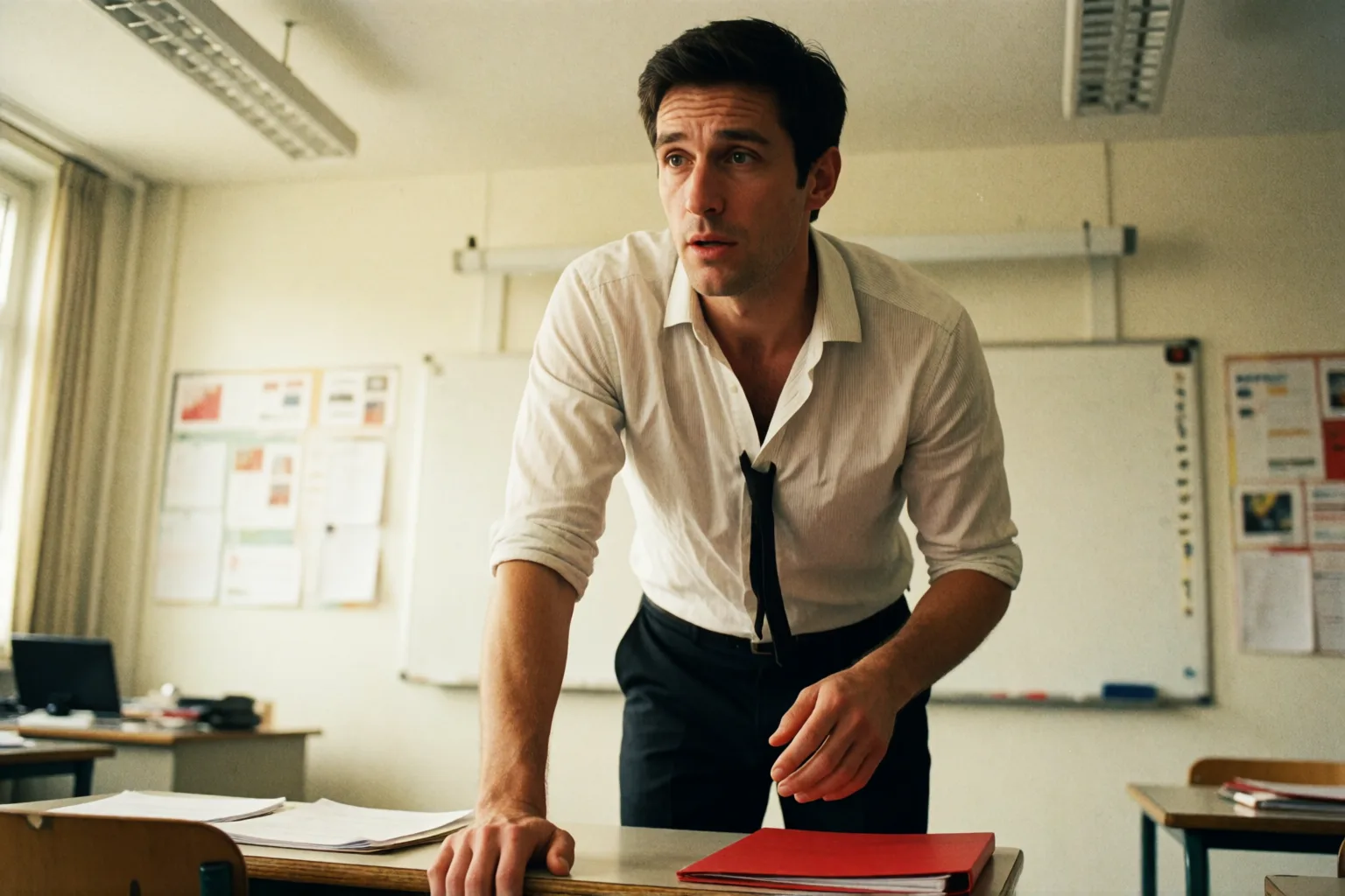 Scene 1 of the story: The Student Who Waited for Me After the Last Class