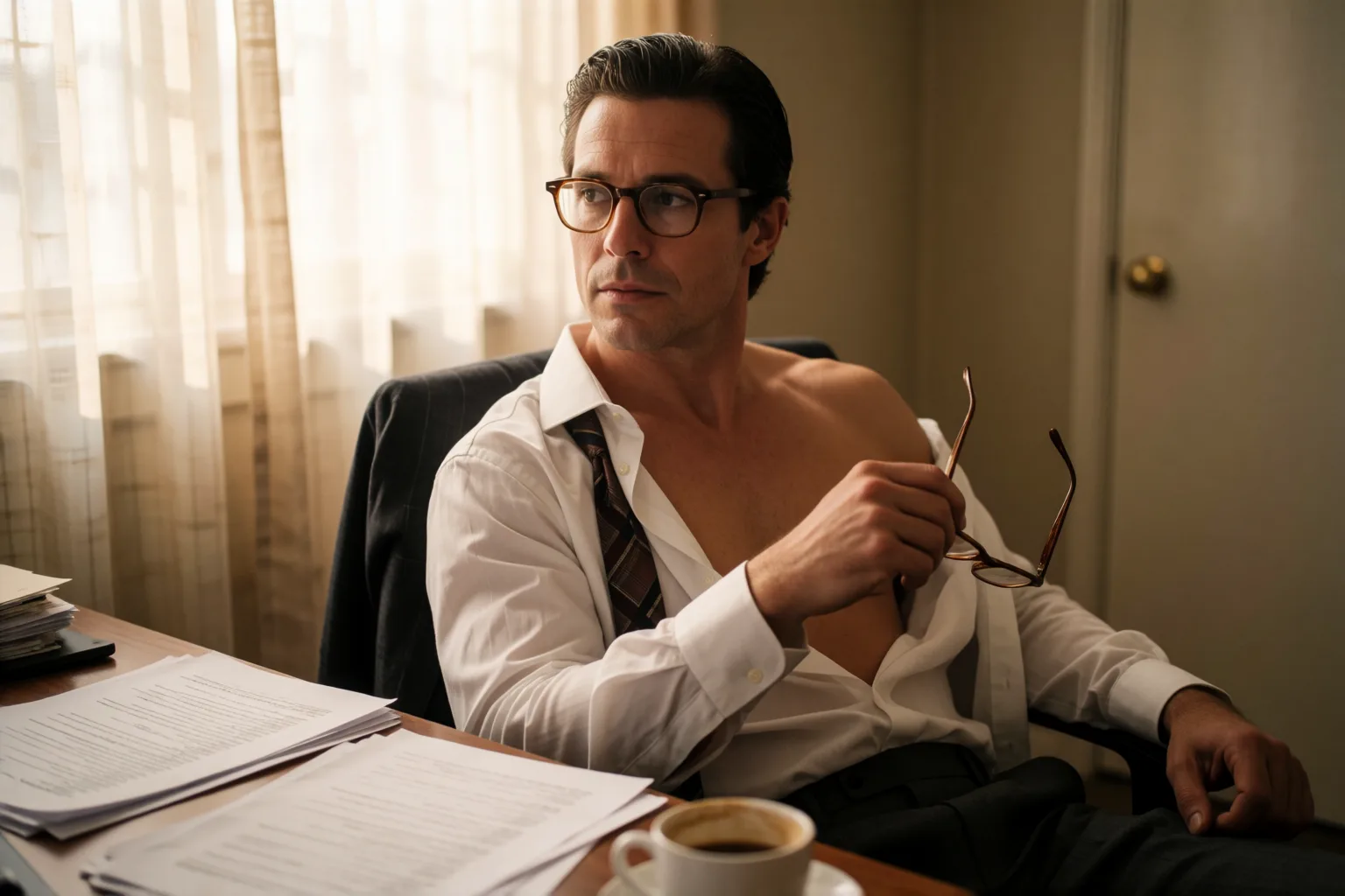 Erotic story illustration: The Student Who Seduced His Law Professor