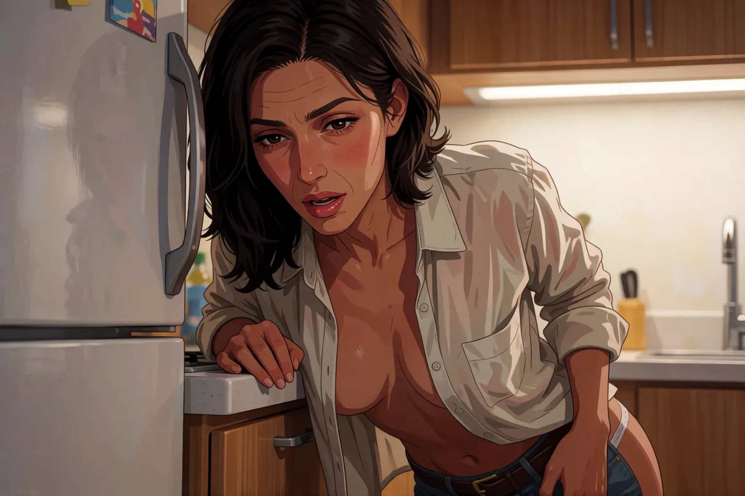 Scene 1 of the story: The Friend Who Turned Me Into a Woman That Night