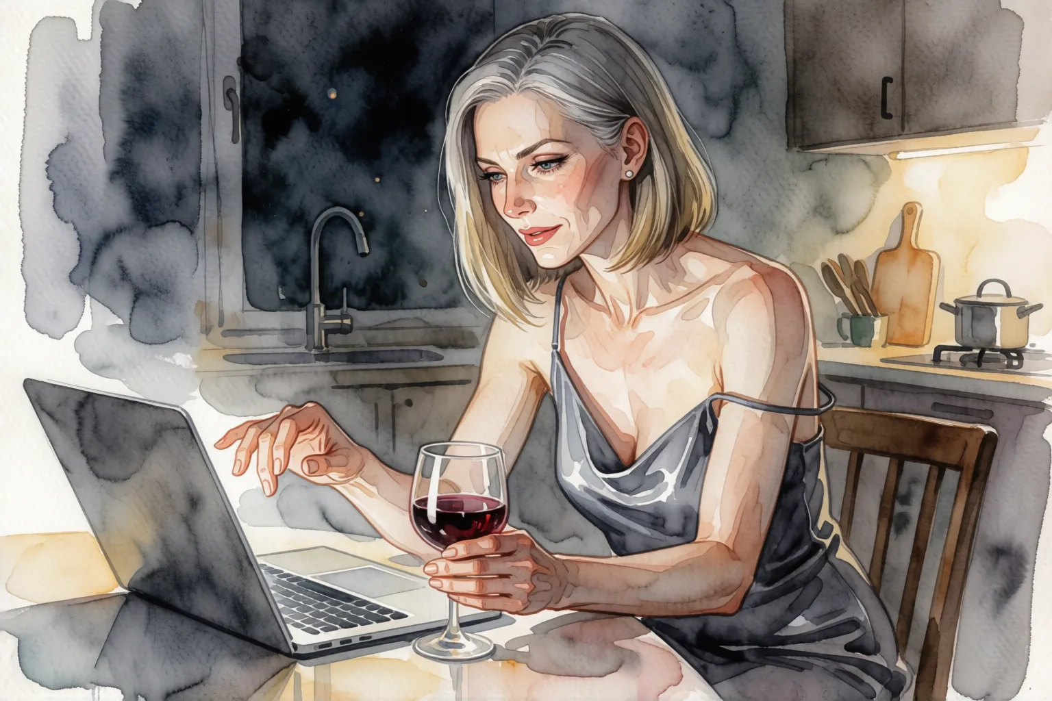 Ilustración del relato erótico: El anuncio que publiqué la noche de mi cumpleaños