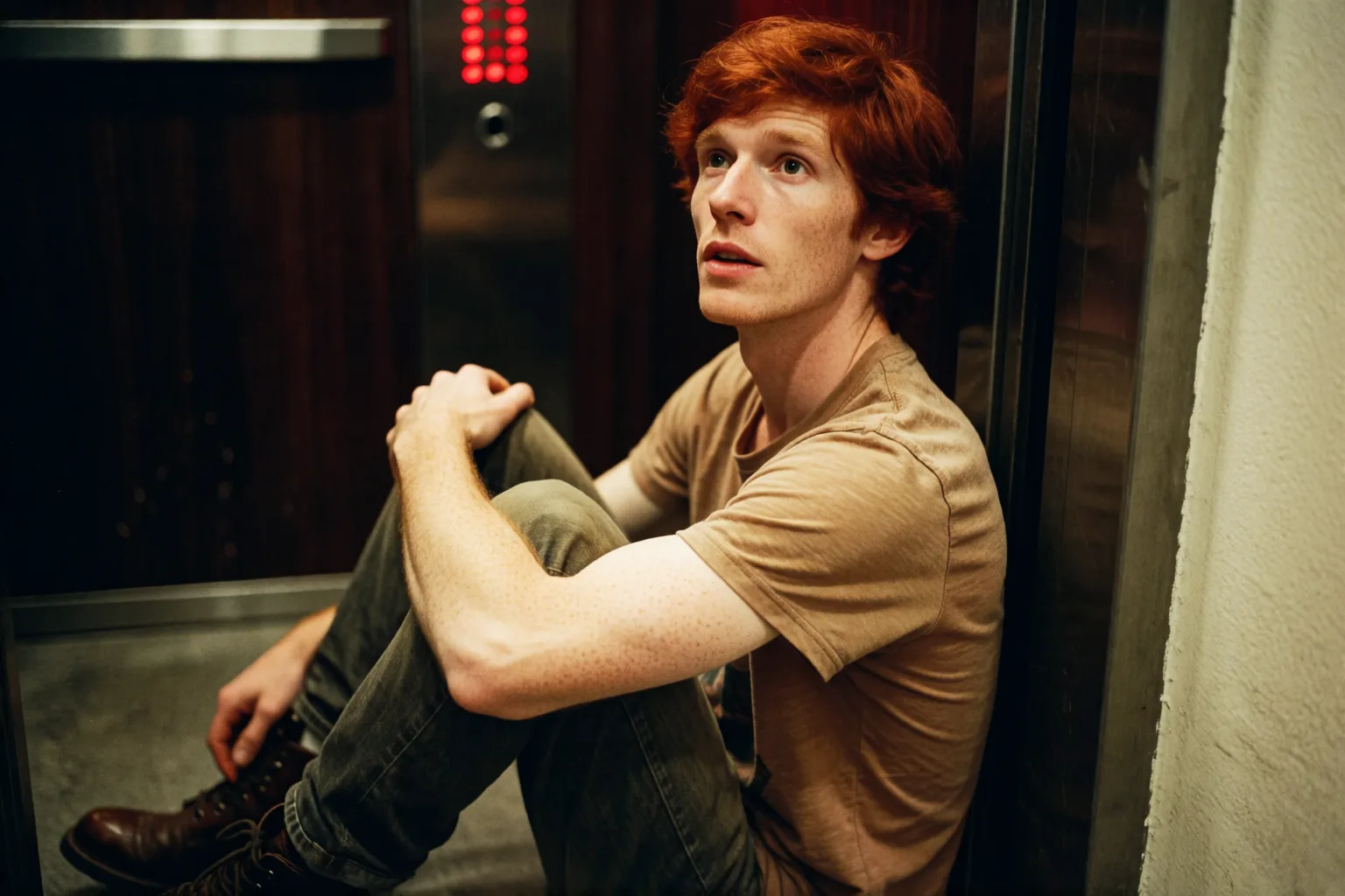 Scene 1 of the story: The blackout trapped us in the elevator in the dark