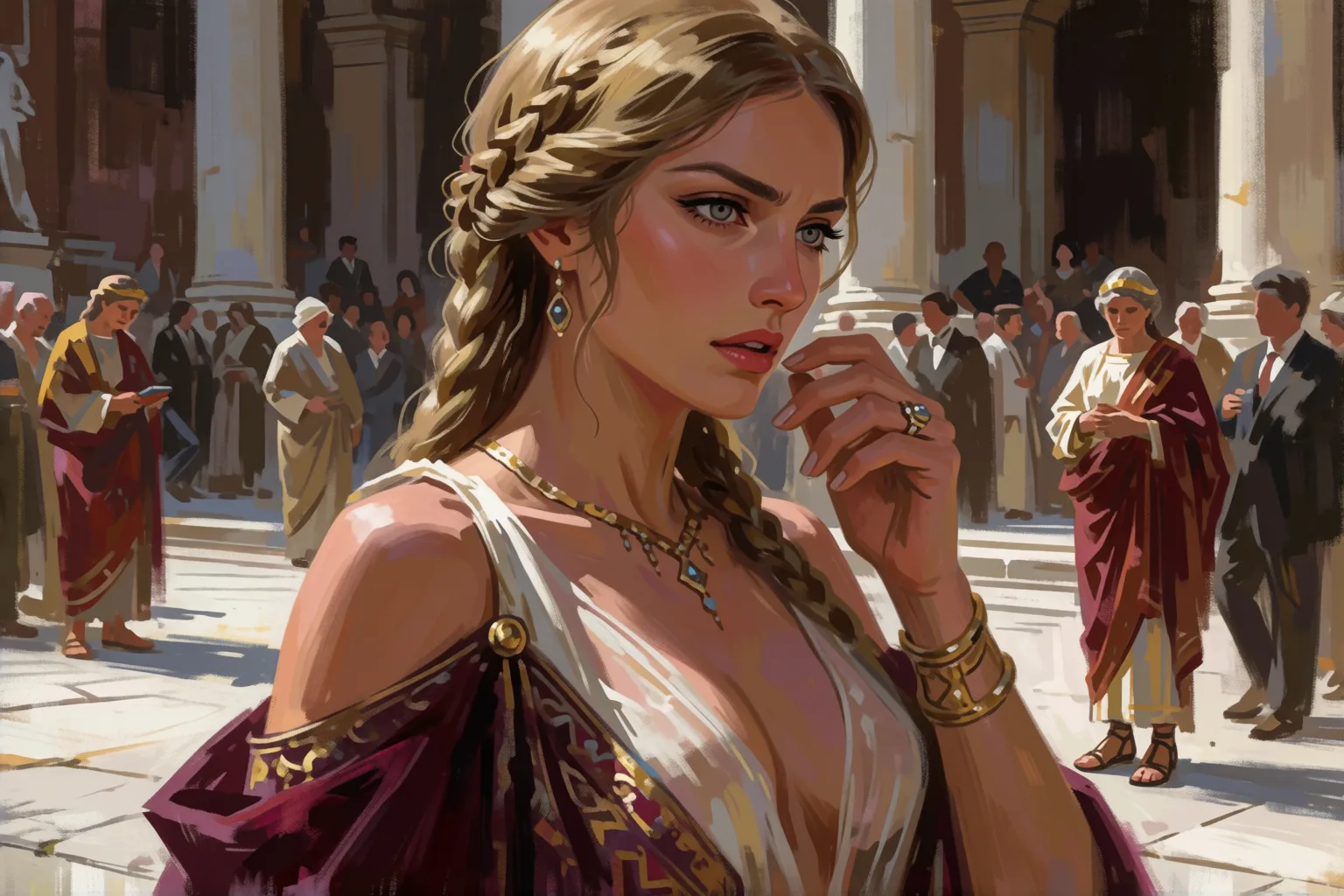 Erotic story illustration: The Assassin Who Lost More Than His Target