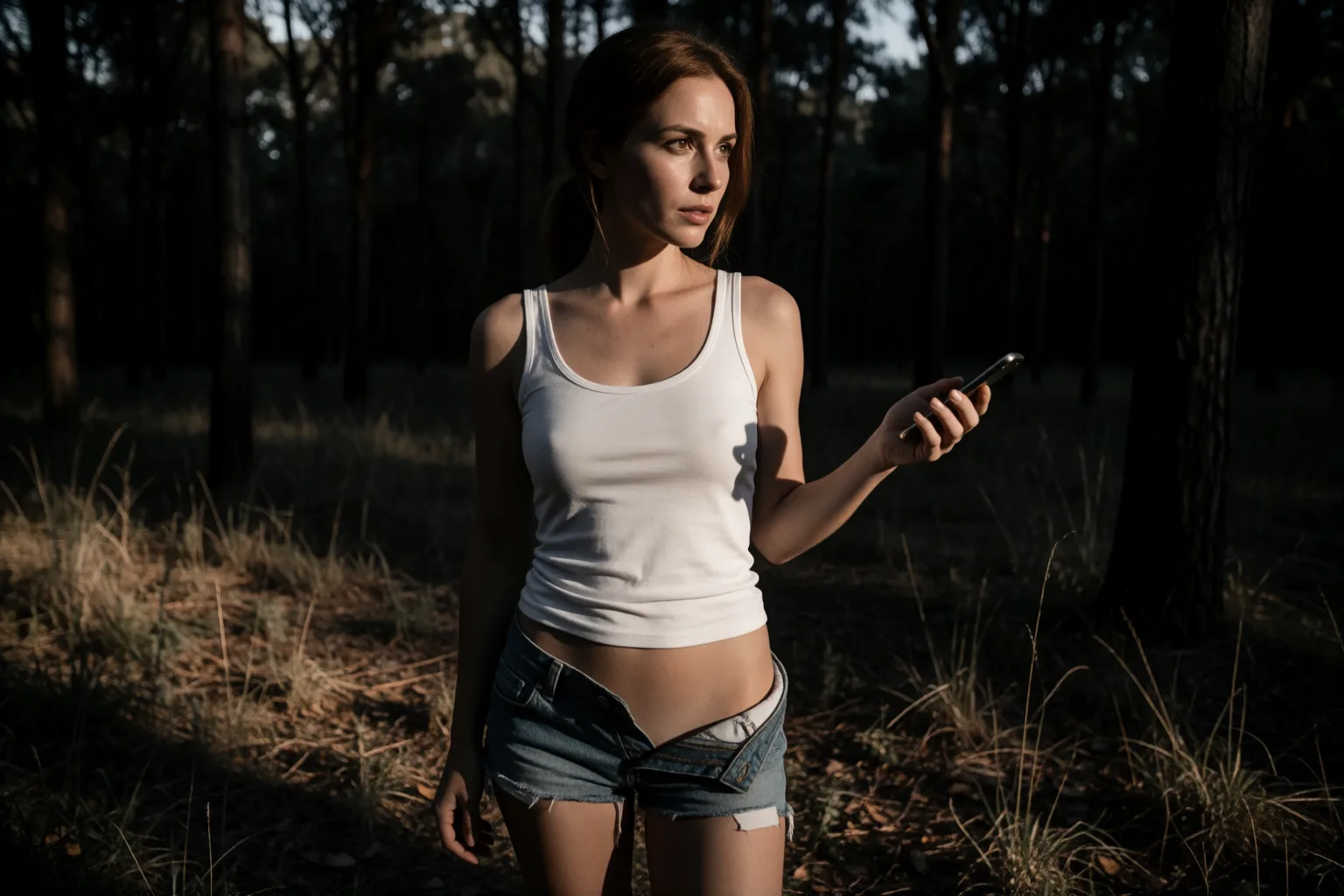 Erotic story illustration: The Dirt Road Where No One Was Supposed to See Me