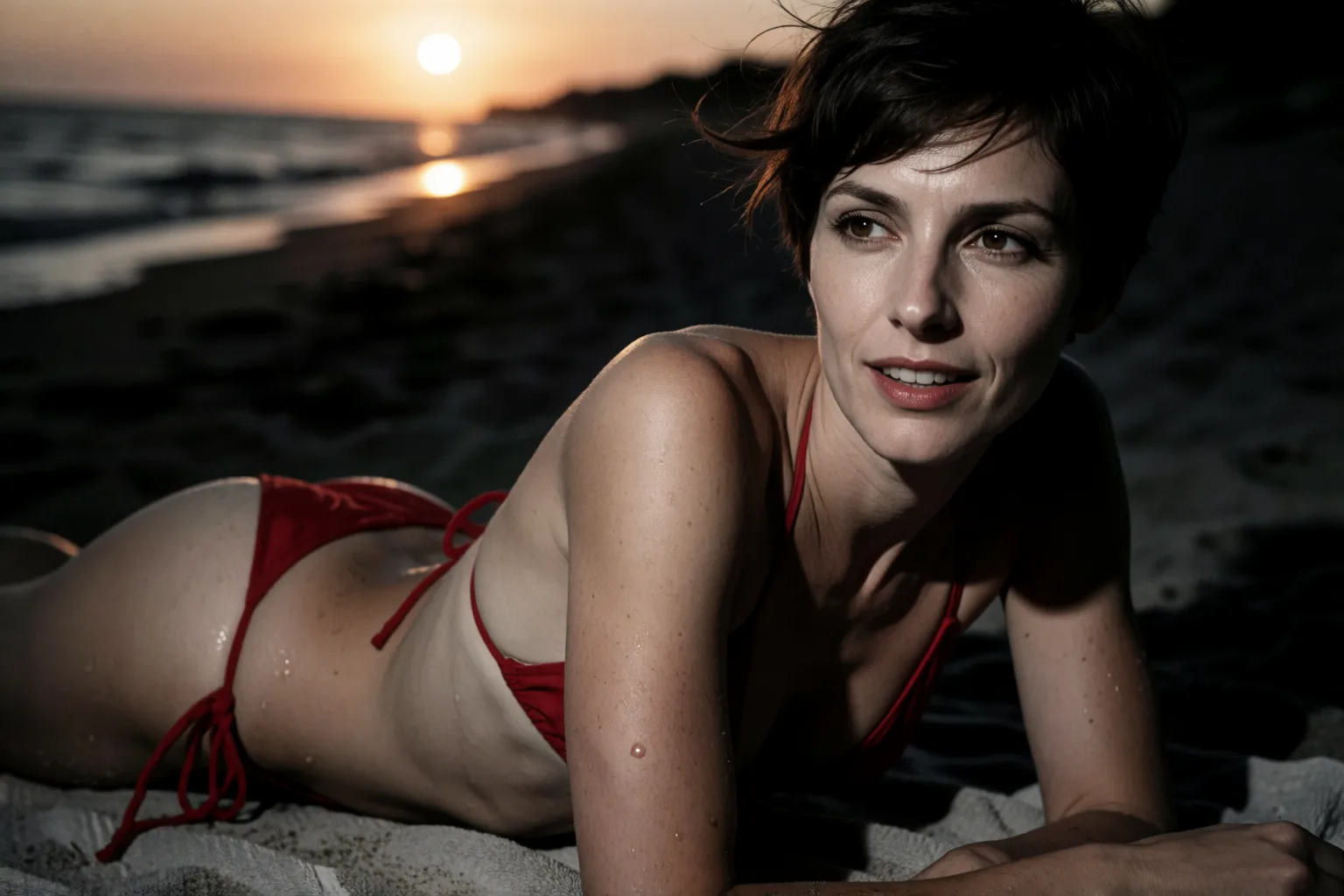 Erotic story illustration: The Boy on the Bus Followed Me to the Beach