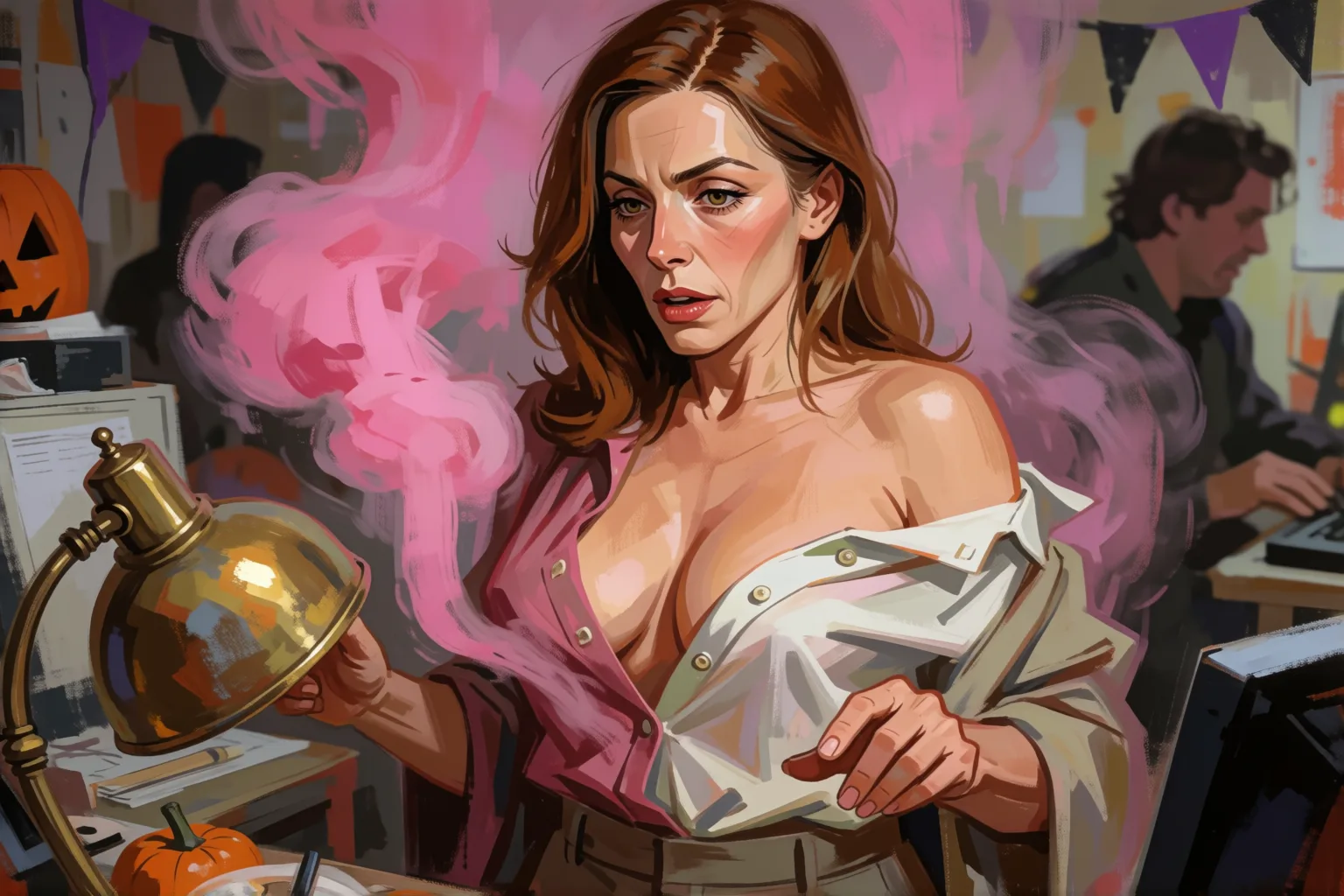 Ilustración del relato erótico: El deseo que pedí en la fiesta me transformó en mujer