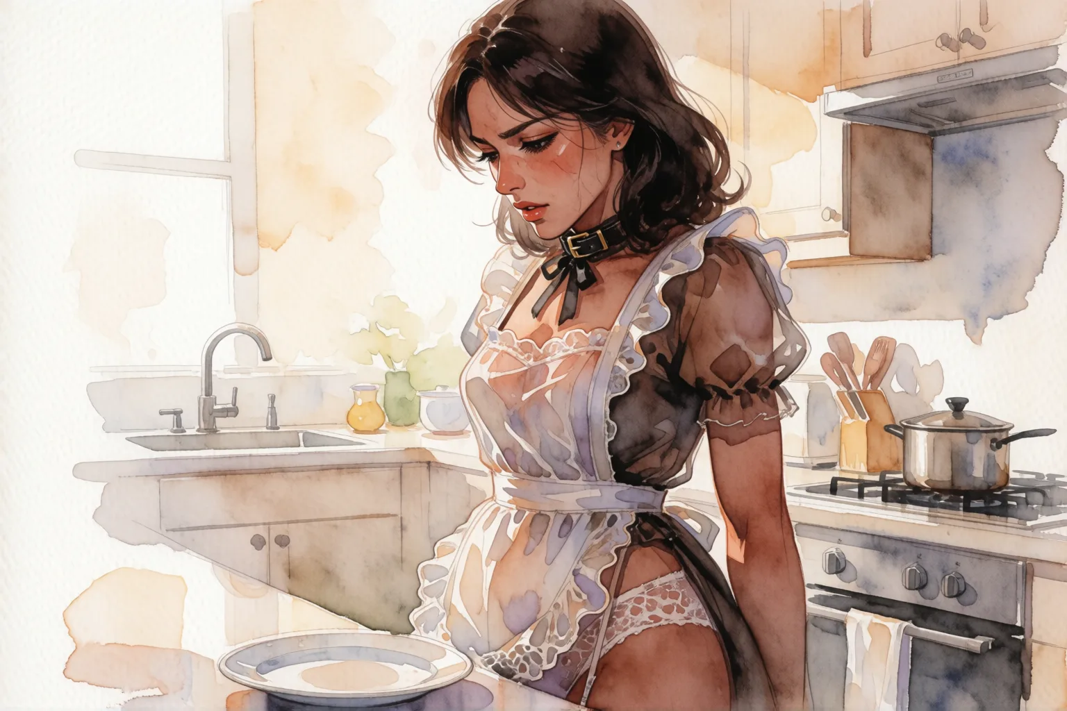 Escena 1 del relato: El día que mi ama me feminizó por completo