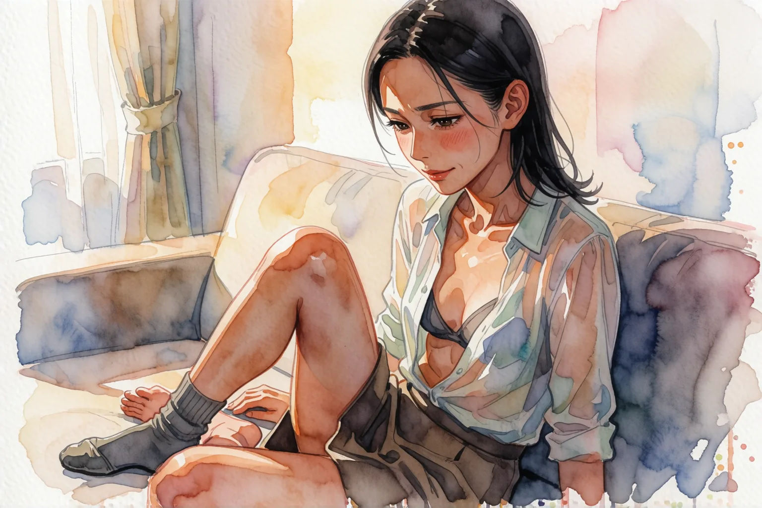 Erotic story illustration: The Day I Finally Tasted My Co-worker’s Feet