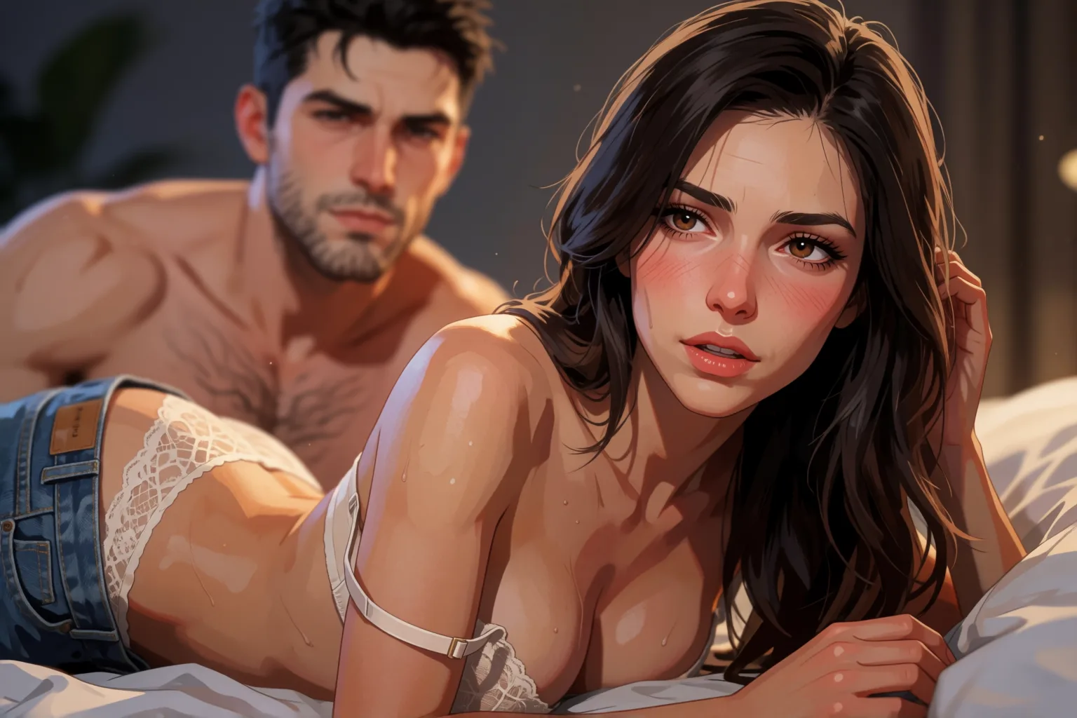 Escena 2 del relato: El intercambio que mi novia propuso en aquella fiesta