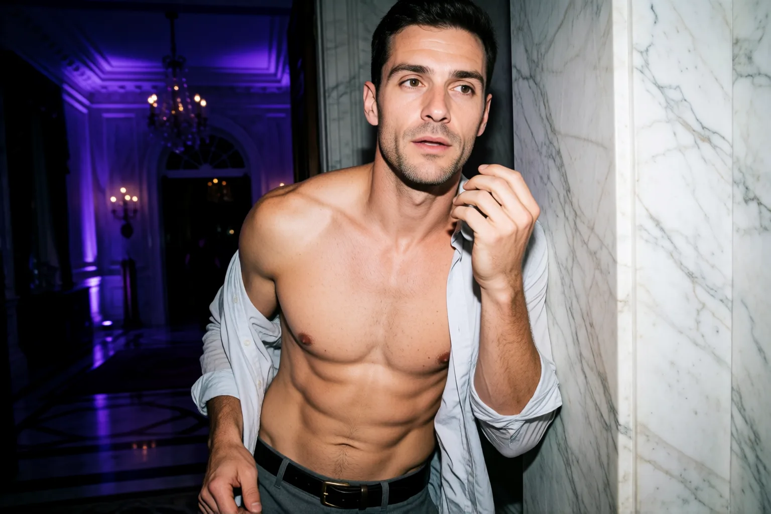 Escena 1 del relato: El millonario del club me llevó a su mansión
