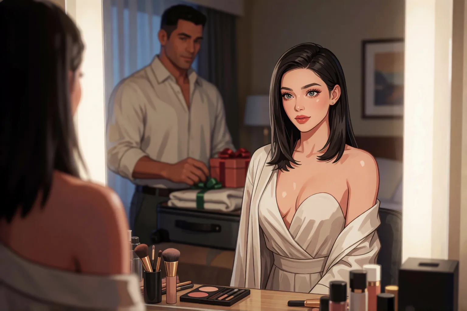 Escena 2 del relato: El regalo que me convirtió en su esposa amada
