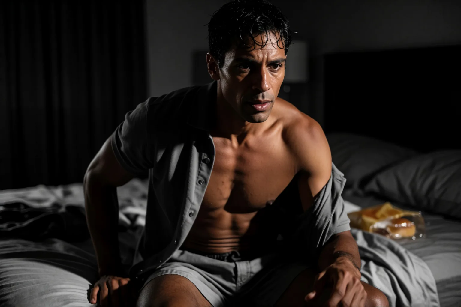 Erotic story illustration: The Breakfast Delivery Guy Stayed All Morning