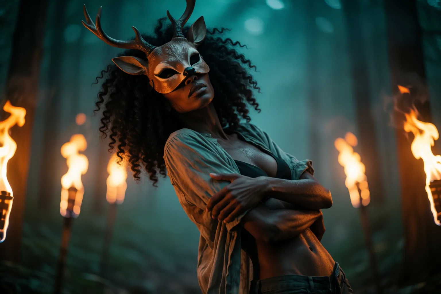 Scene 1 of the story: The Mask Ritual That Woke Renata