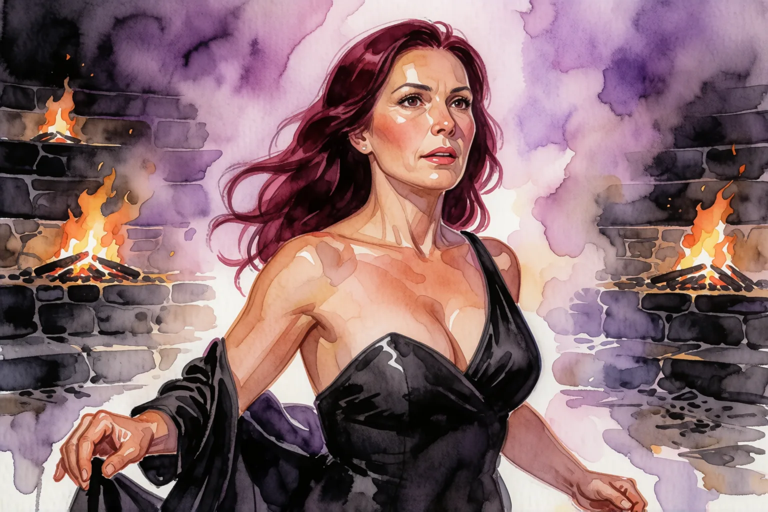 Erotic story illustration: The Obsidian Ritual to Punish My Swindler