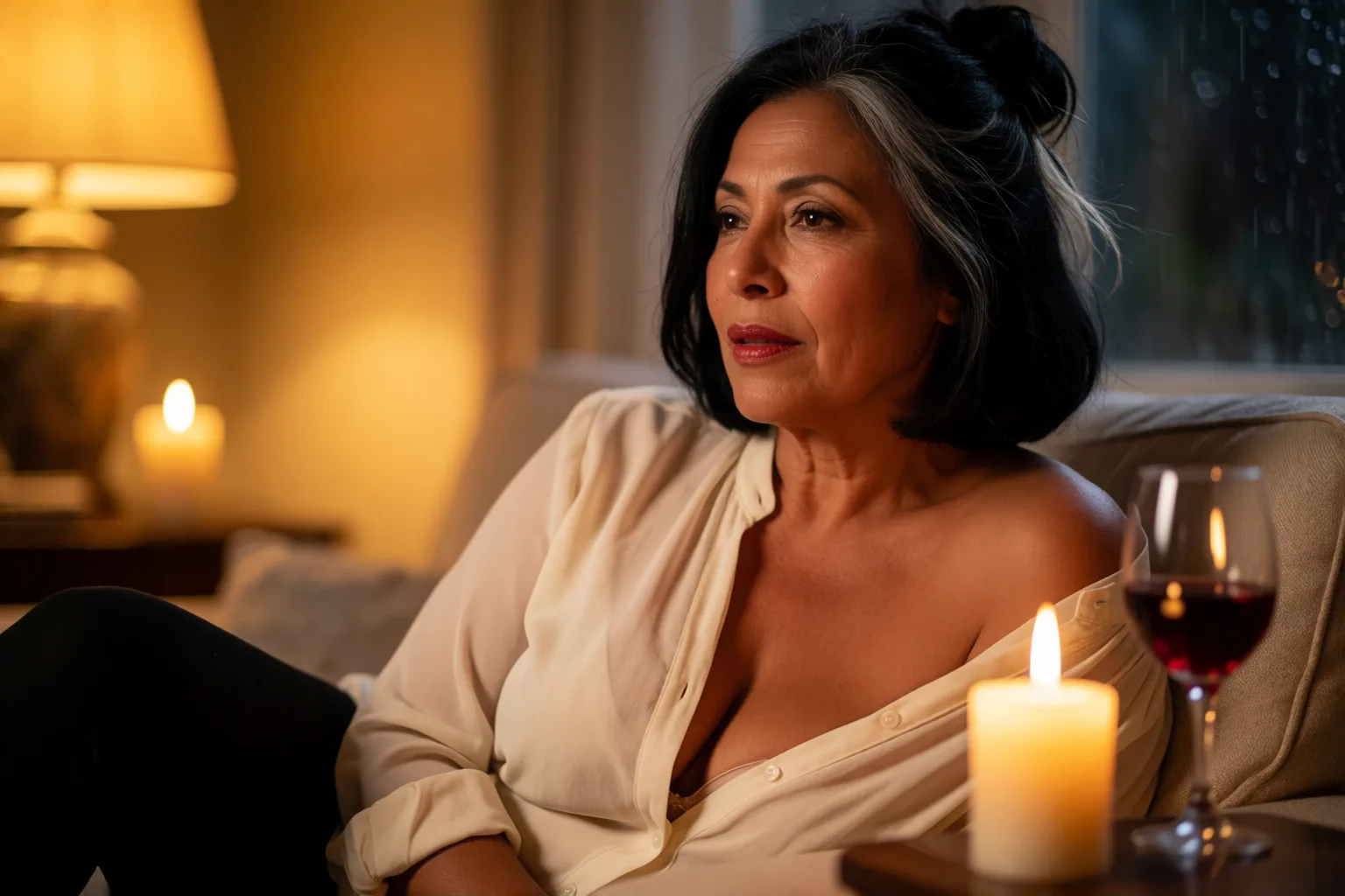 Scene 1 of the story: The Saturday Amparo Welcomed a Younger Man
