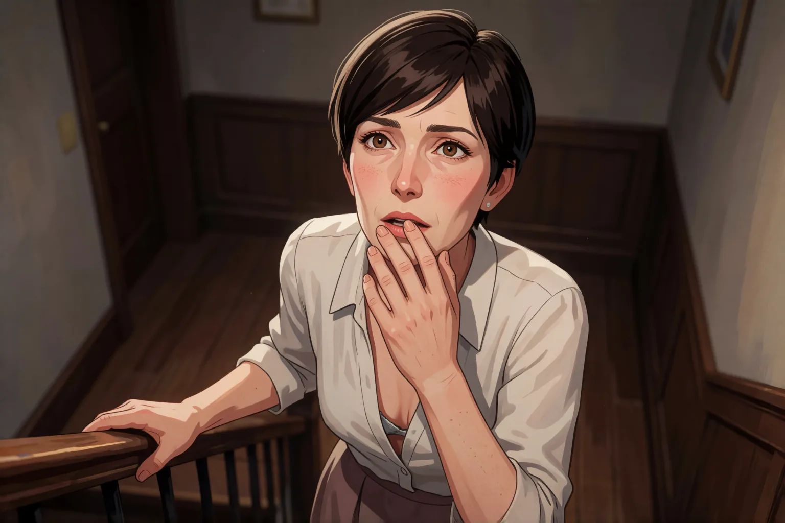 Escena 1 del relato: El secreto de mi hija que escuché sin querer