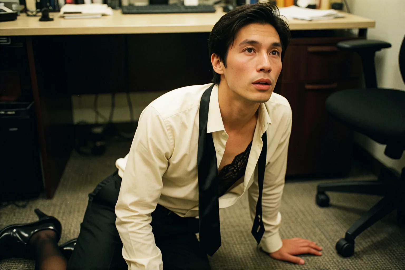Scene 1 of the story: The Assistant’s Secret in the Director’s Office
