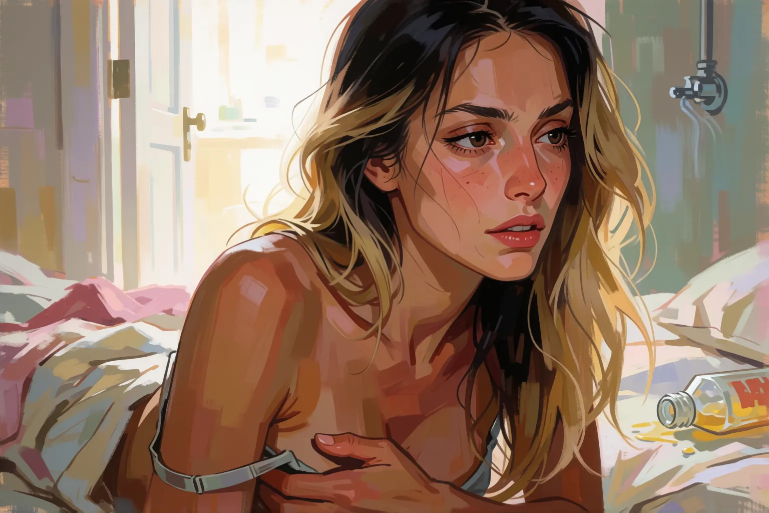 Erotic story illustration: The Secret I Shared with My Two Siblings
