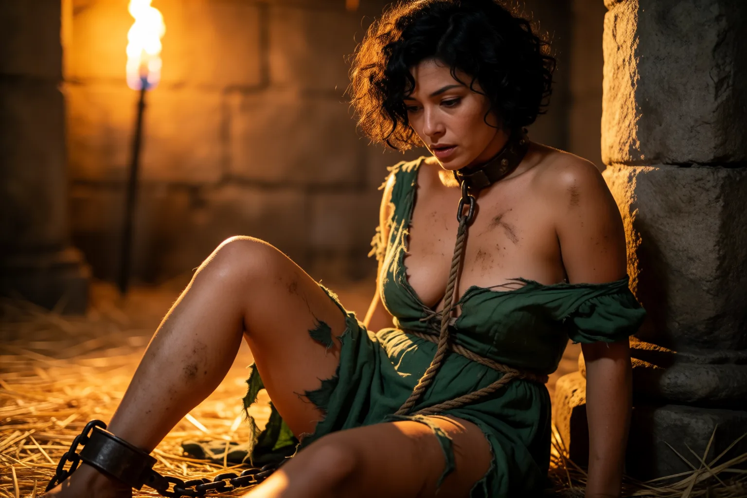 Erotic story illustration: I Shackled the Prisoner the Governor Forgot