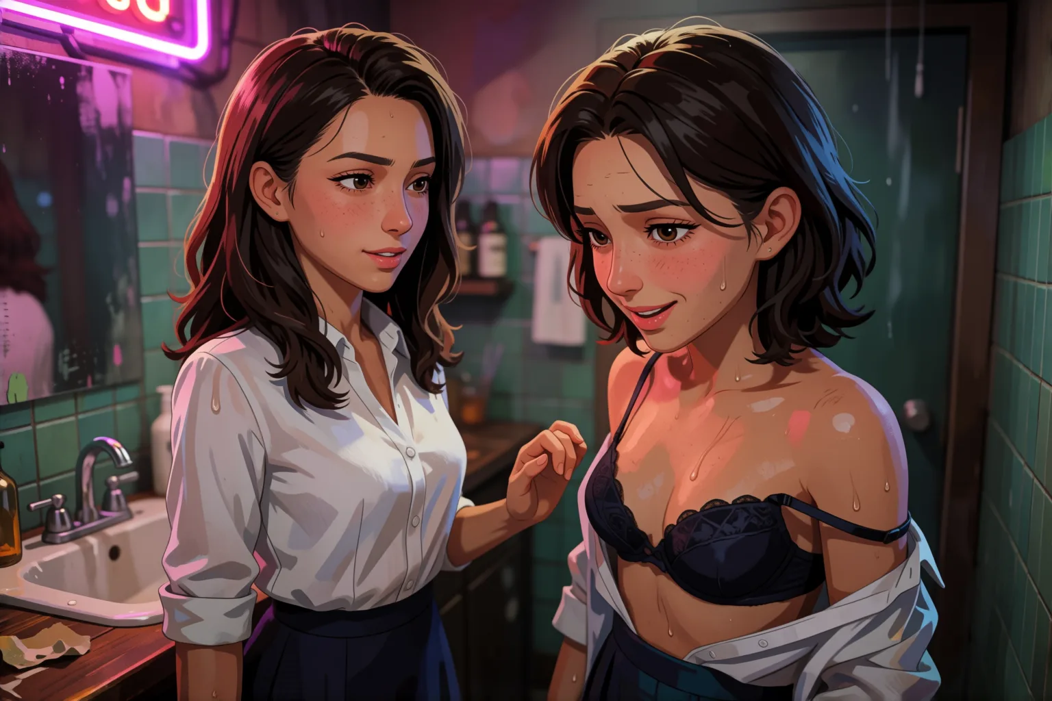 Erotic story illustration: The Bar Dancer Taught Me Not to Resist