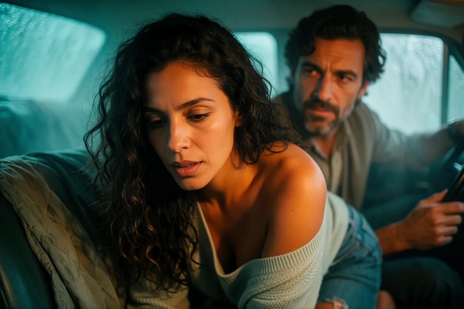 Escena 2 del relato: La brasileña que me llamaba amo en su coche