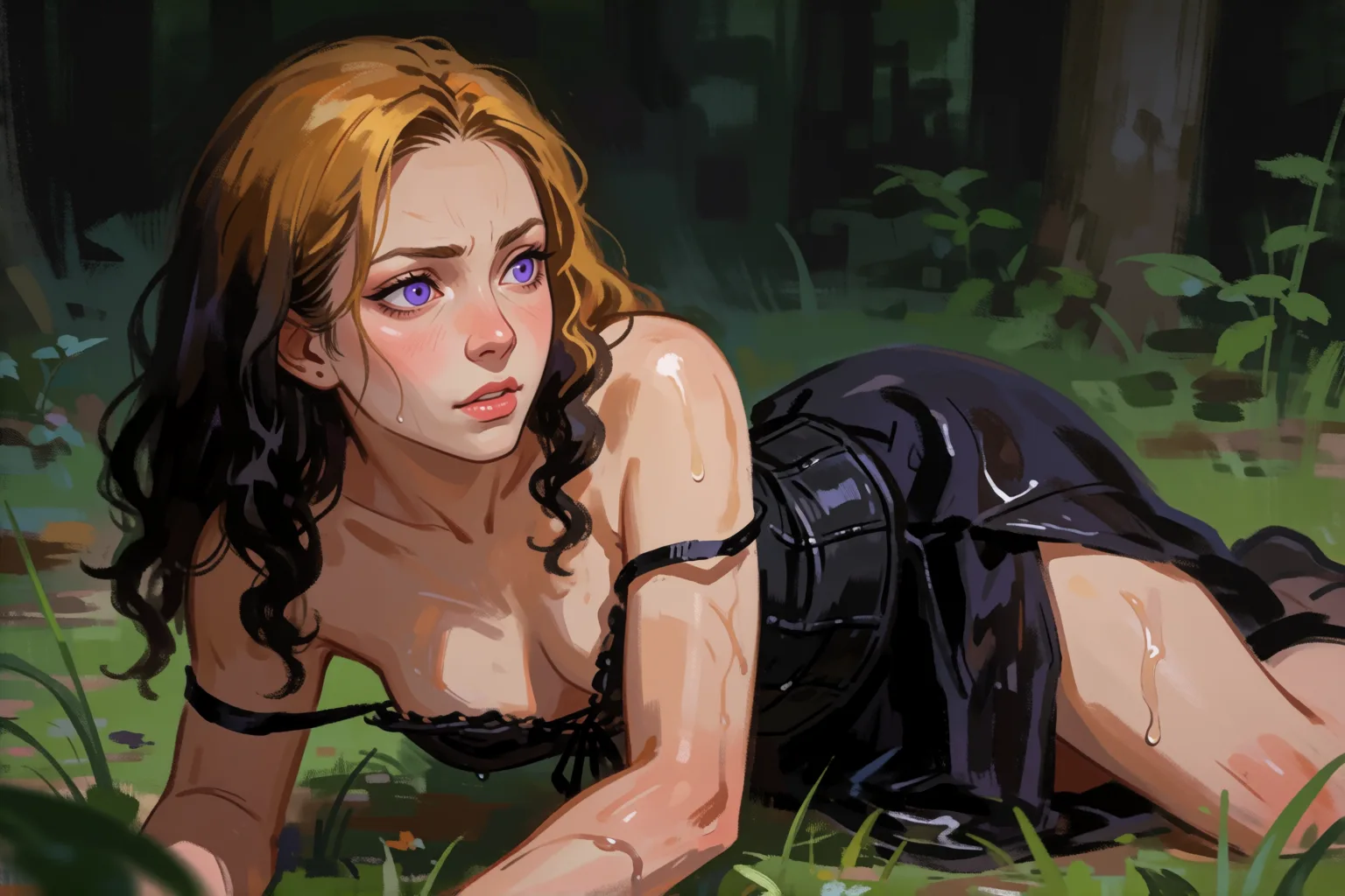 Scene 1 of the story: The Witch Who Waited for Me in the Forest Clearing