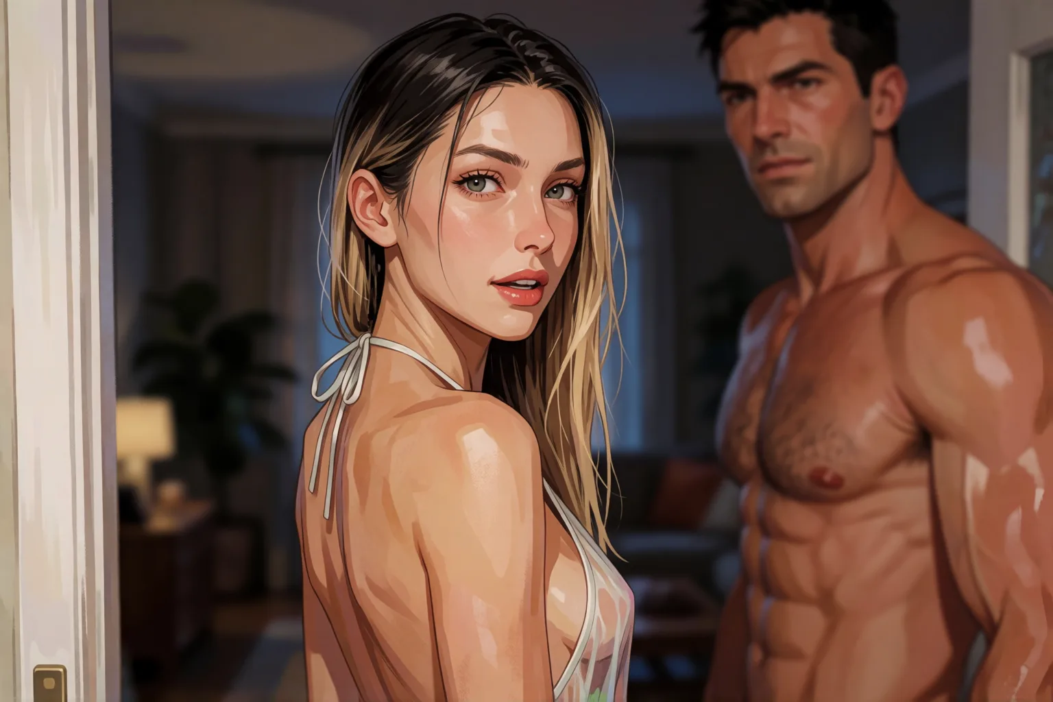 Escena 2 del relato: La cena de los vecinos terminó como jamás imaginé