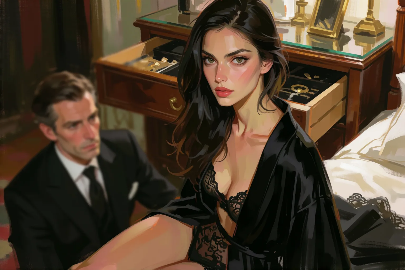 Escena 2 del relato: La cena en aquel chalé donde aprendí a mandar