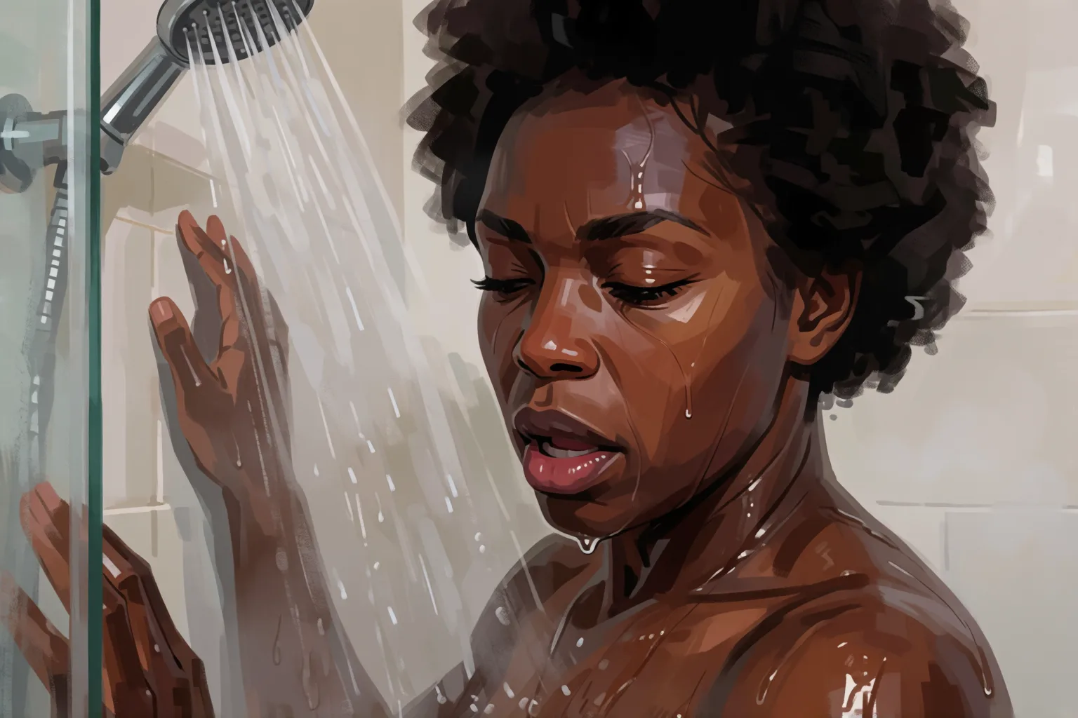 Ilustração do conto erótico: O jantar que minha colega de apartamento deixou no corredor