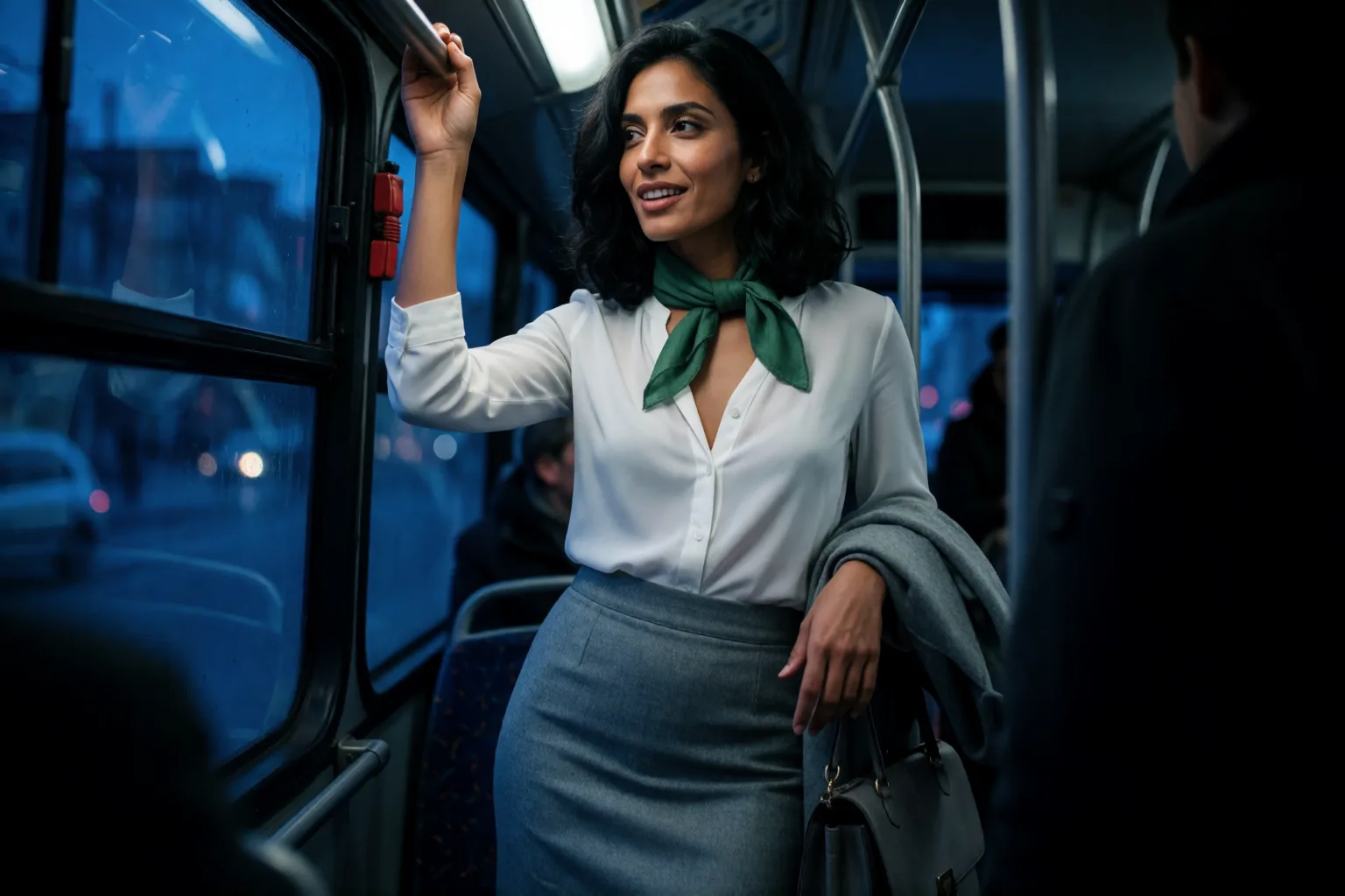 Erotic story illustration: The Bus Stranger I Never Forgot