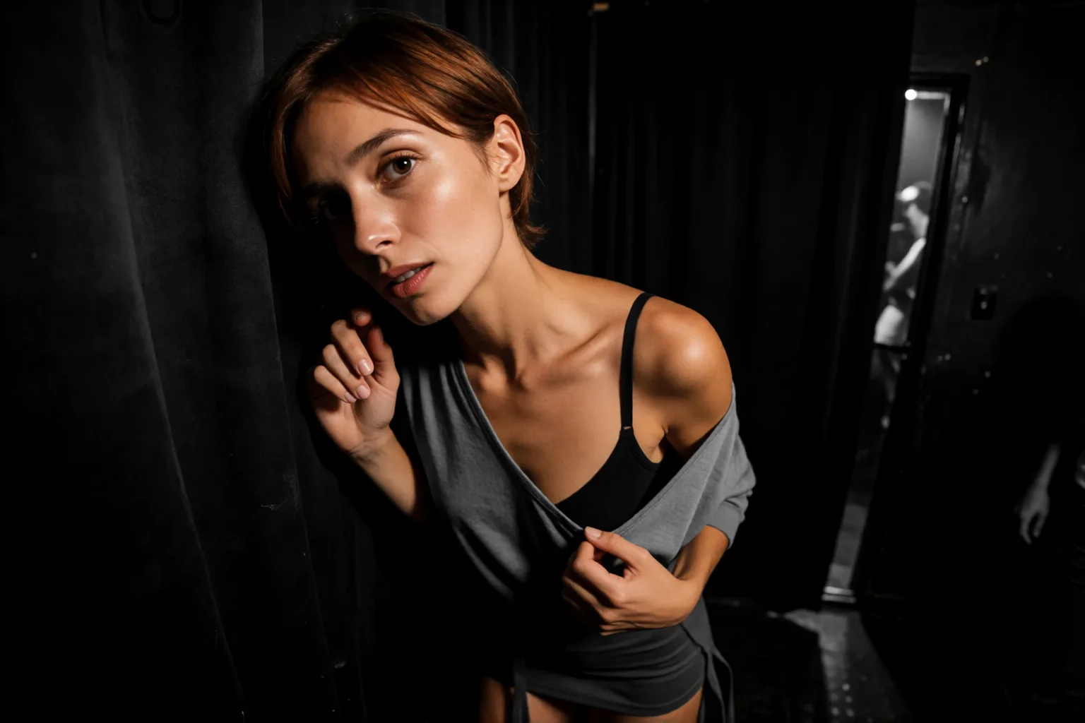 Erotic story illustration: The Stranger in the Dark Room Chose Me